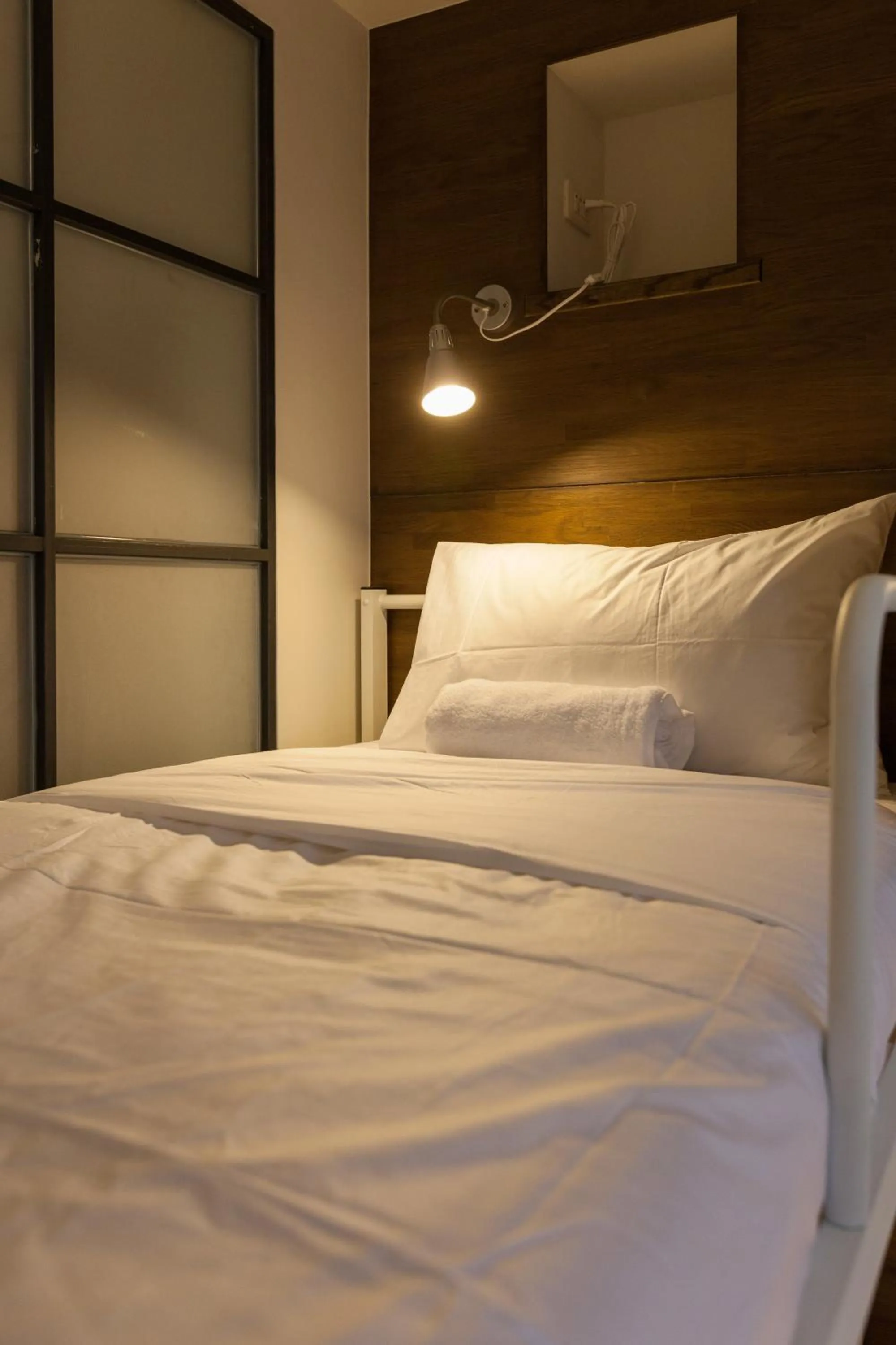 Decorative detail, Bed in Mini Voyage Hostel