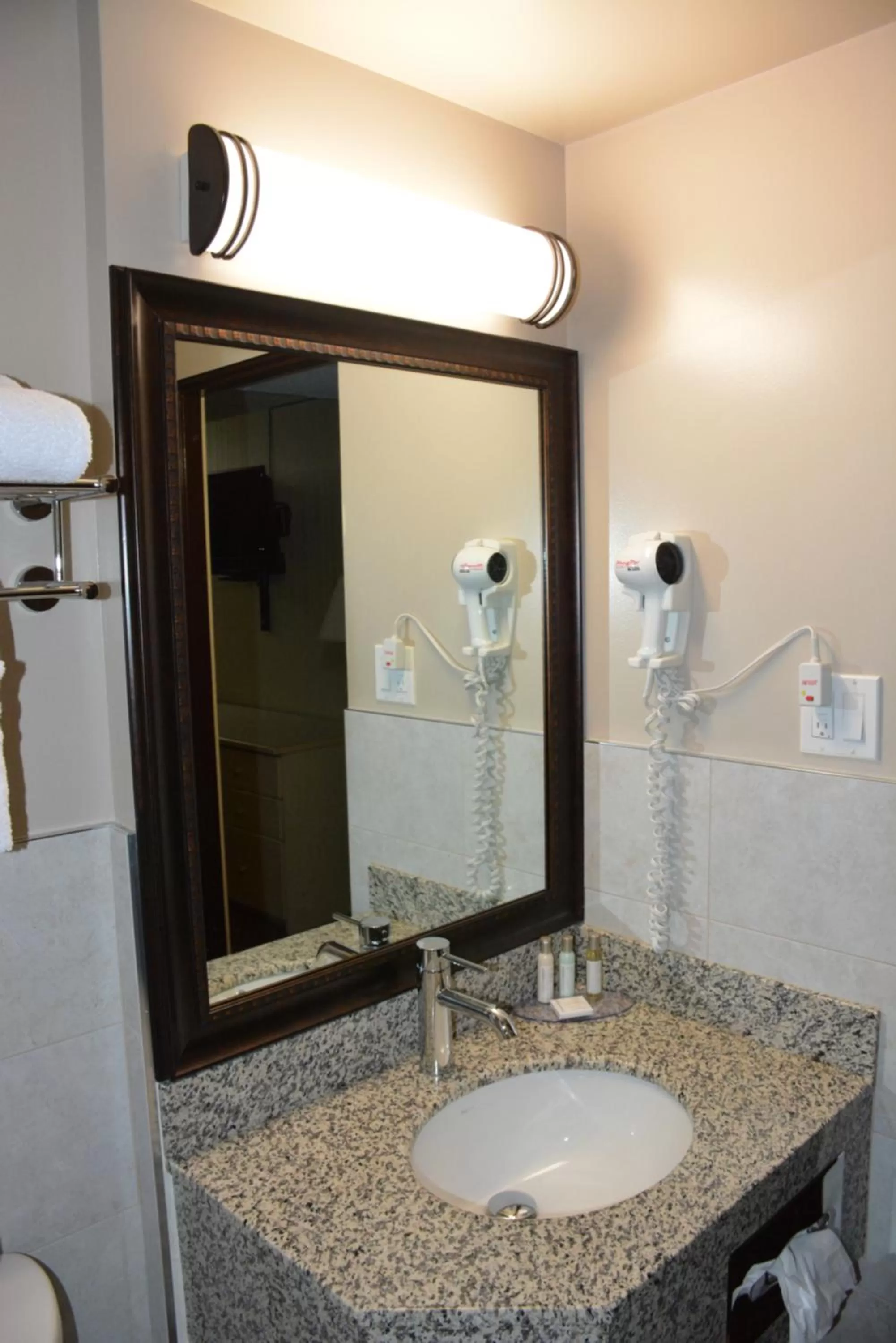 Bathroom in Travelodge by Wyndham Lethbridge