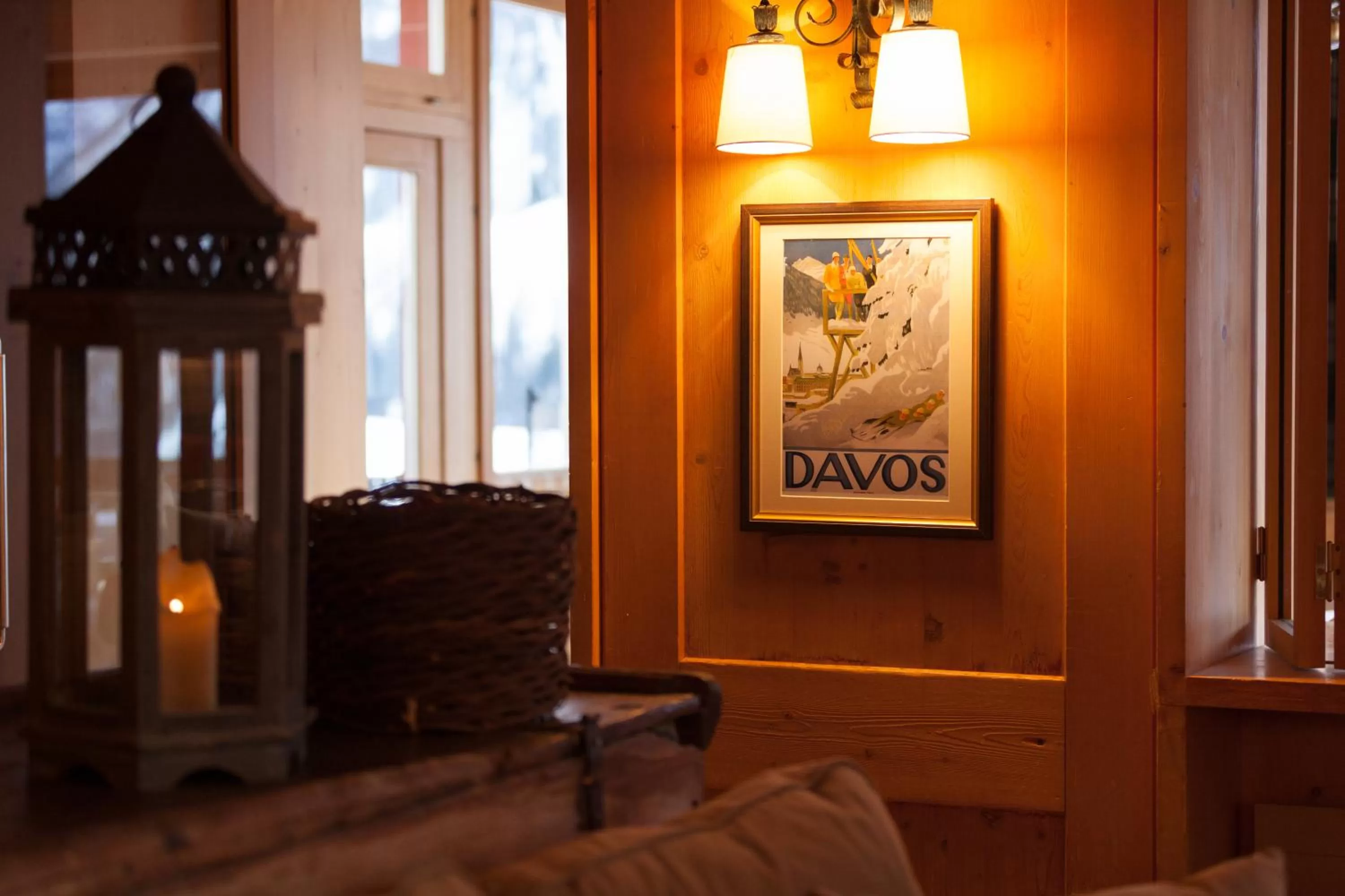 Lobby or reception in Boutique-Hotel Garni Bellevue Davos Wiesen