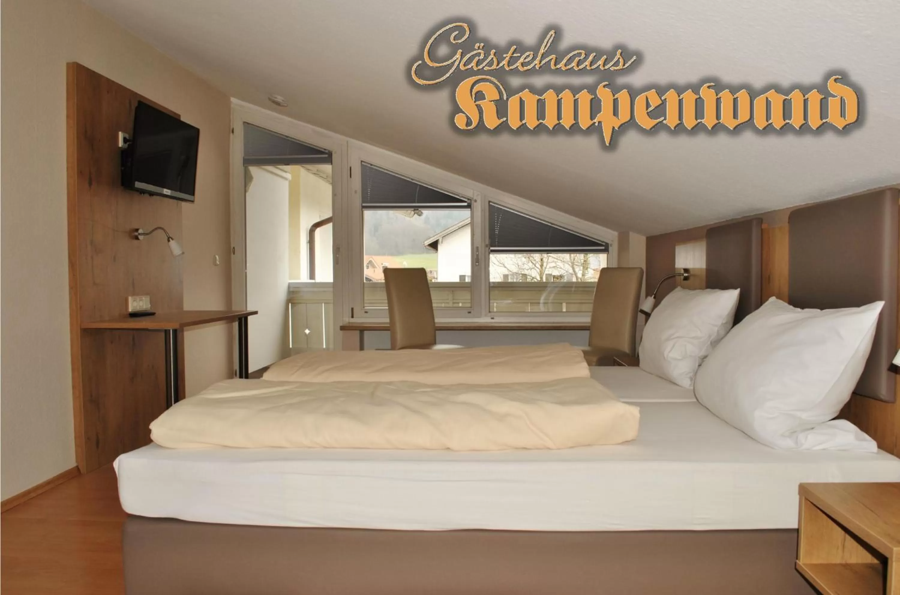 Photo of the whole room, Bed in Gasthof Kampenwand Aschau