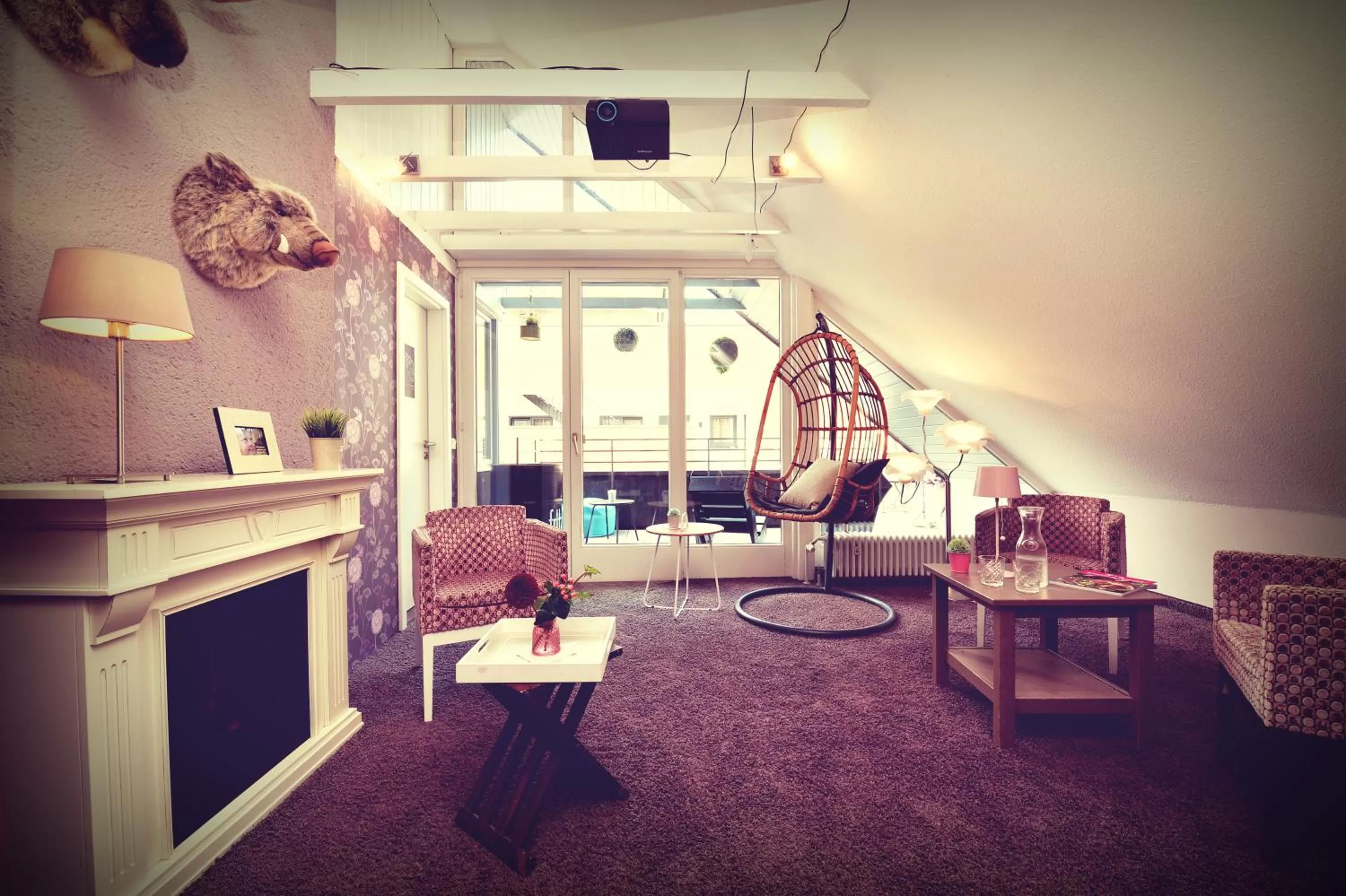 Communal lounge/ TV room in Hotel Nagel