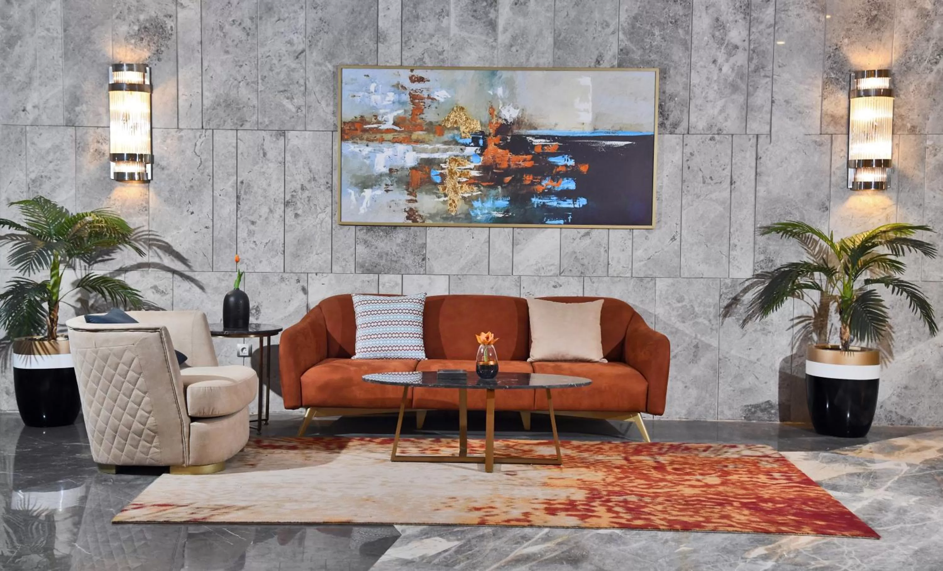 Seating area in Tolip Resort El Galala Hills