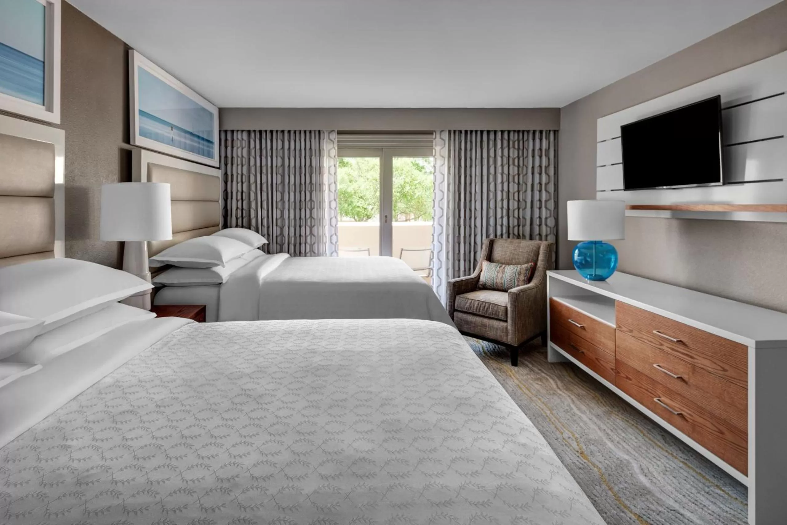 Bed in Bluegreen's Bayside Resort and Spa