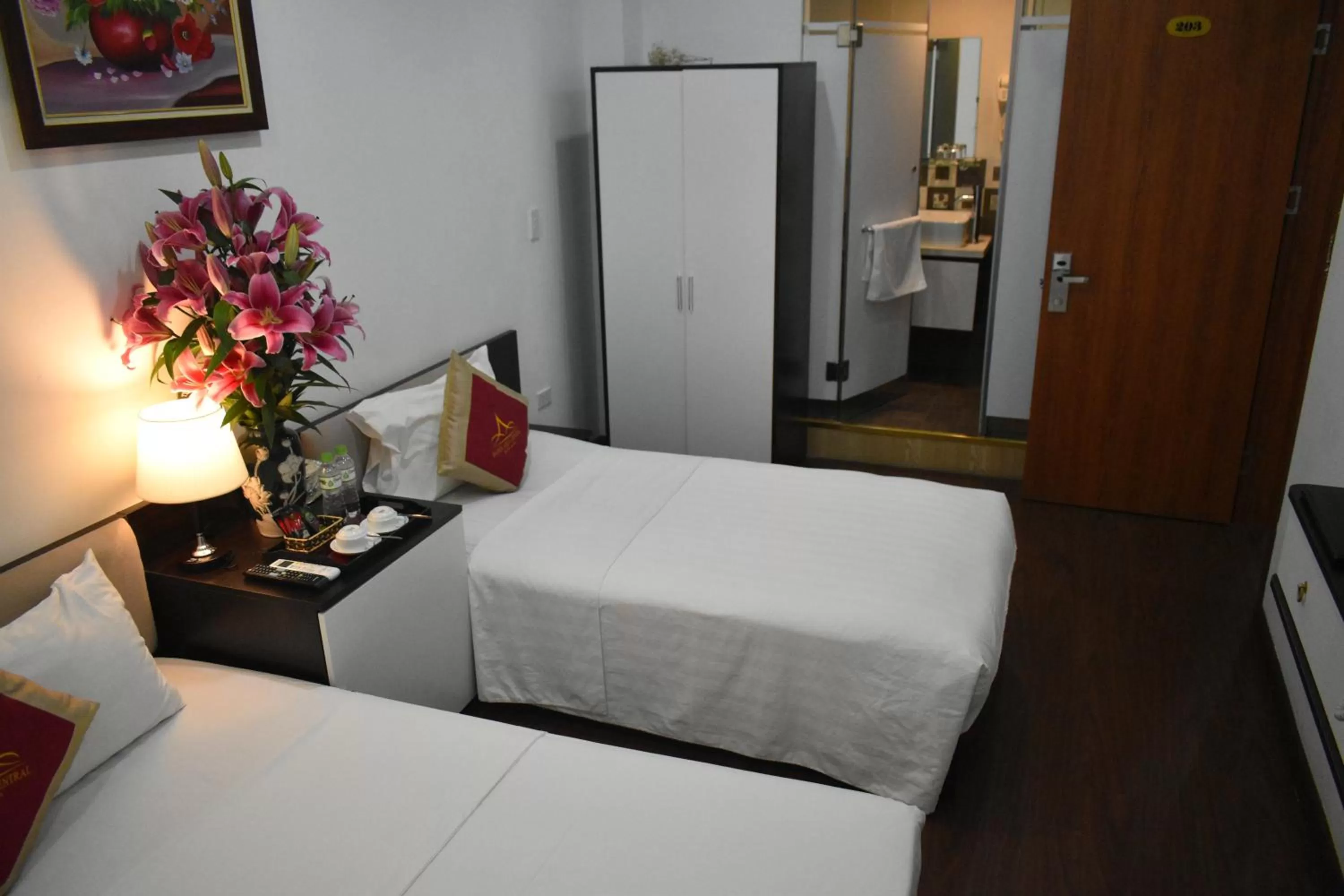 Bed in Hanoi Aria Central Hotel & Spa