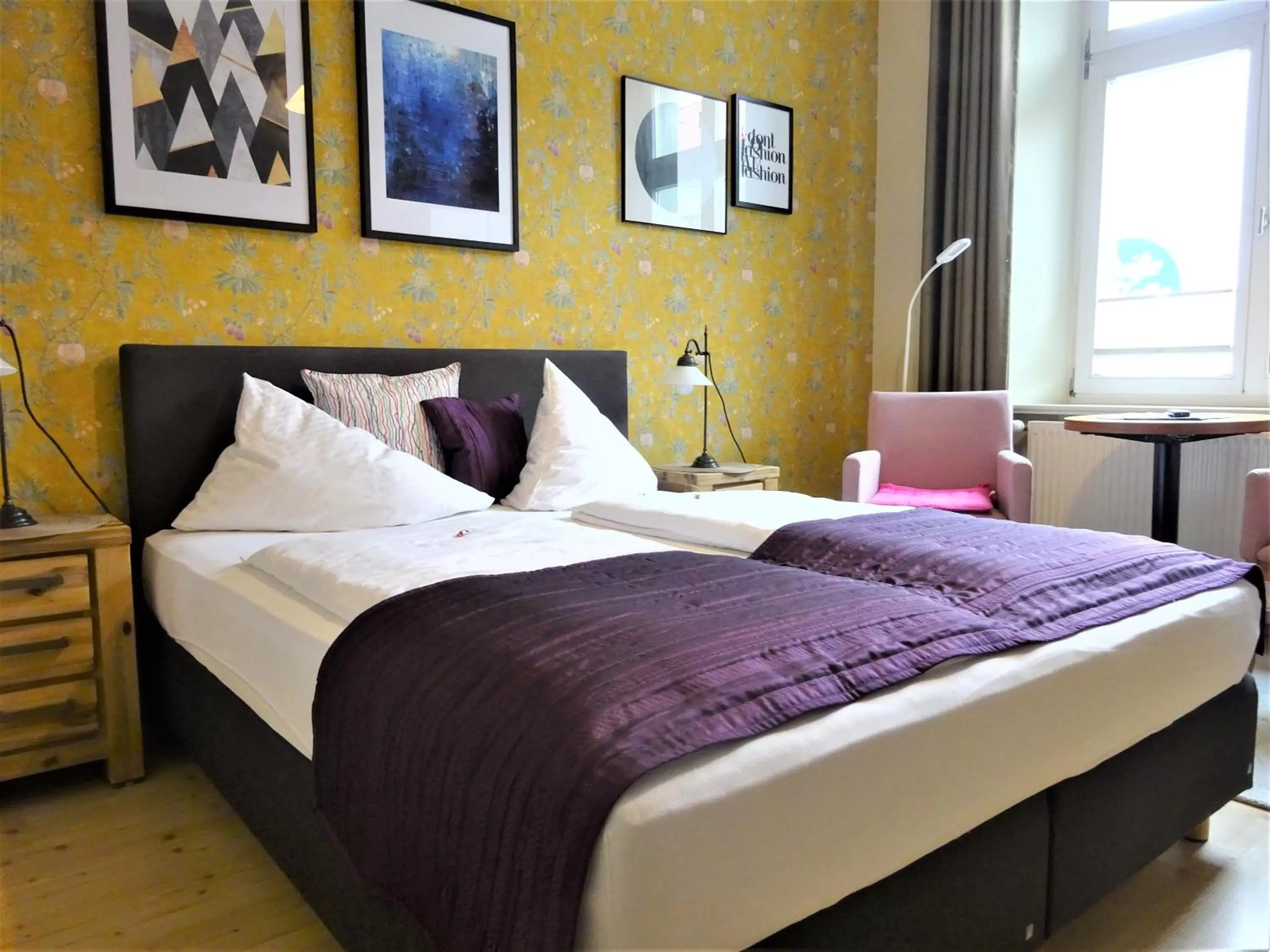 Bed in Hotel Pension Zur Fährbrücke