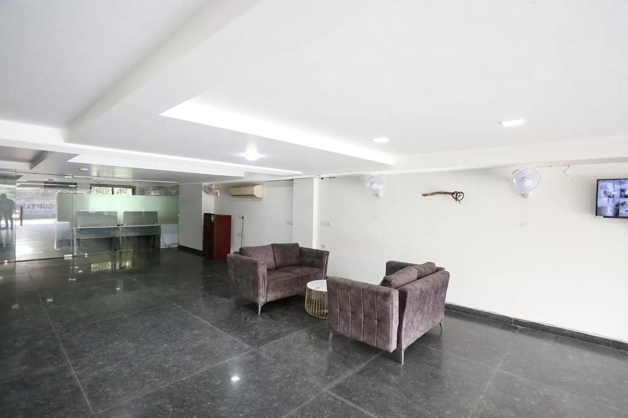 Seating area in FabExpress Aerosky Deluxe - Nr Yashobhoomi Convention Centre