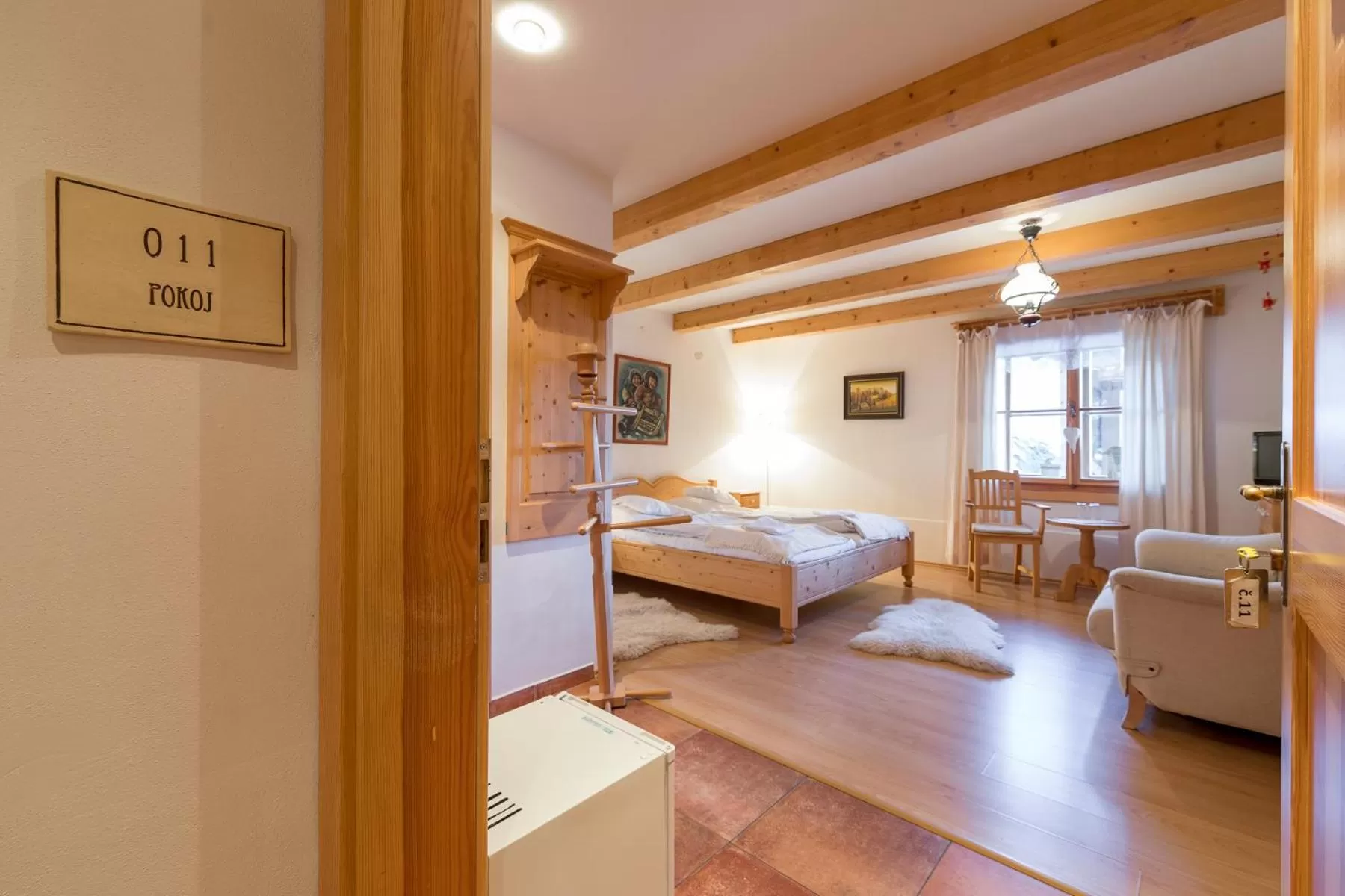 Bed in Valašské chalupy Resort