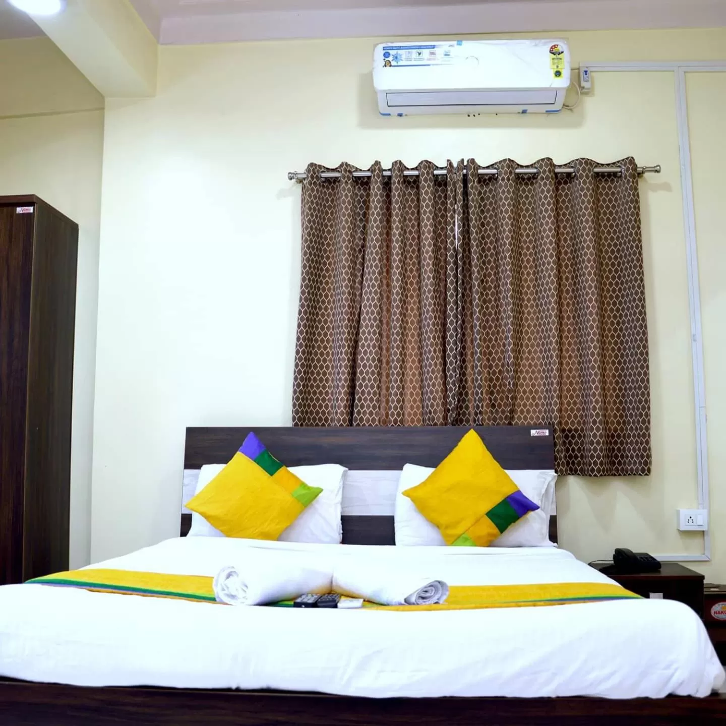 Bedroom, Bed in Hotel Bestow Inn Koregaon Park Pune -Near Osho Ashram