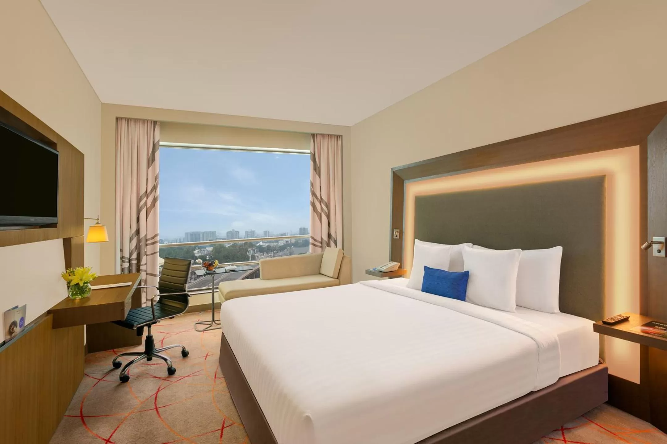 Photo of the whole room, Bed in Novotel Ahmedabad