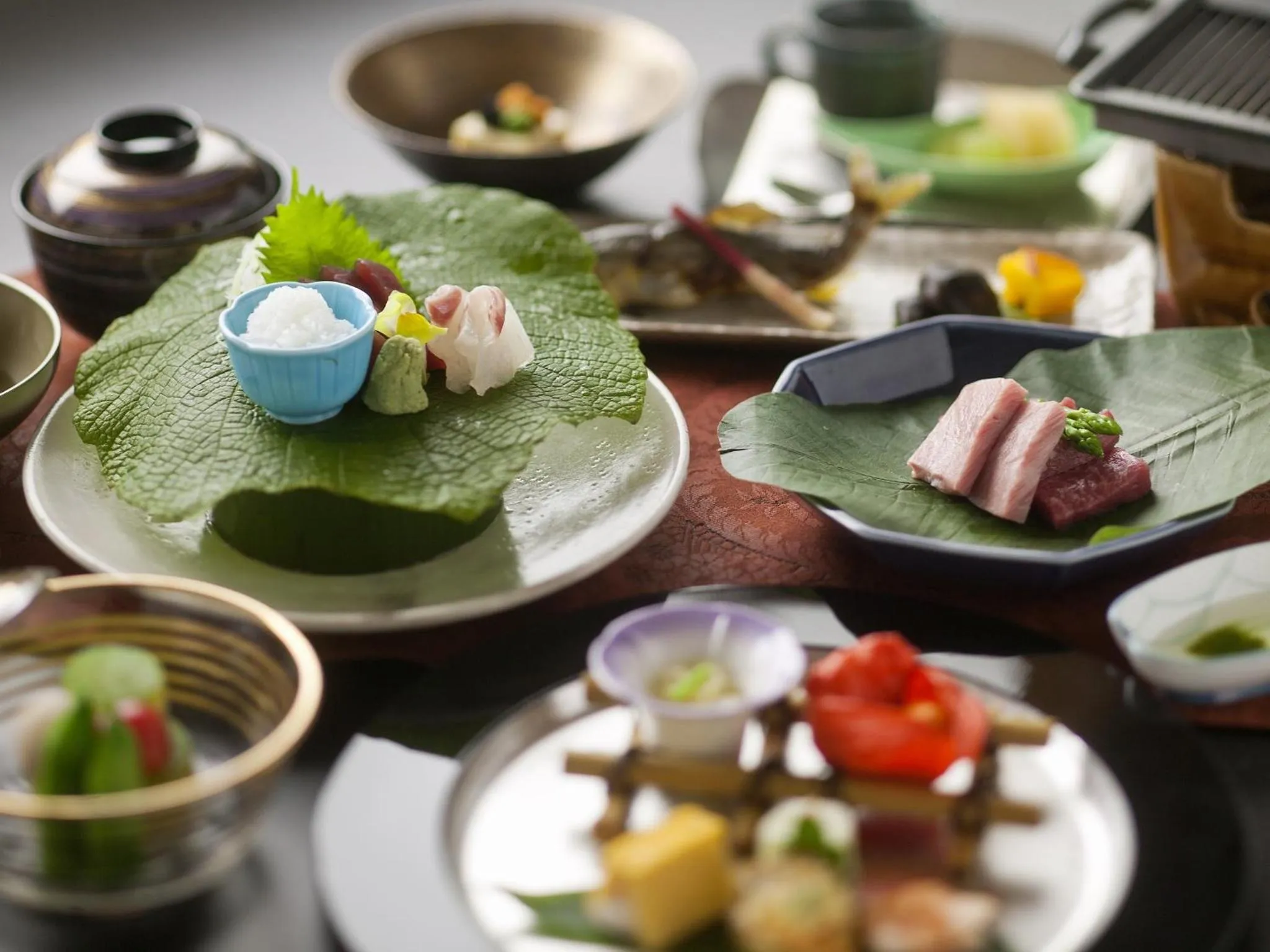Food close-up in Honjin Hiranoya Kachoan