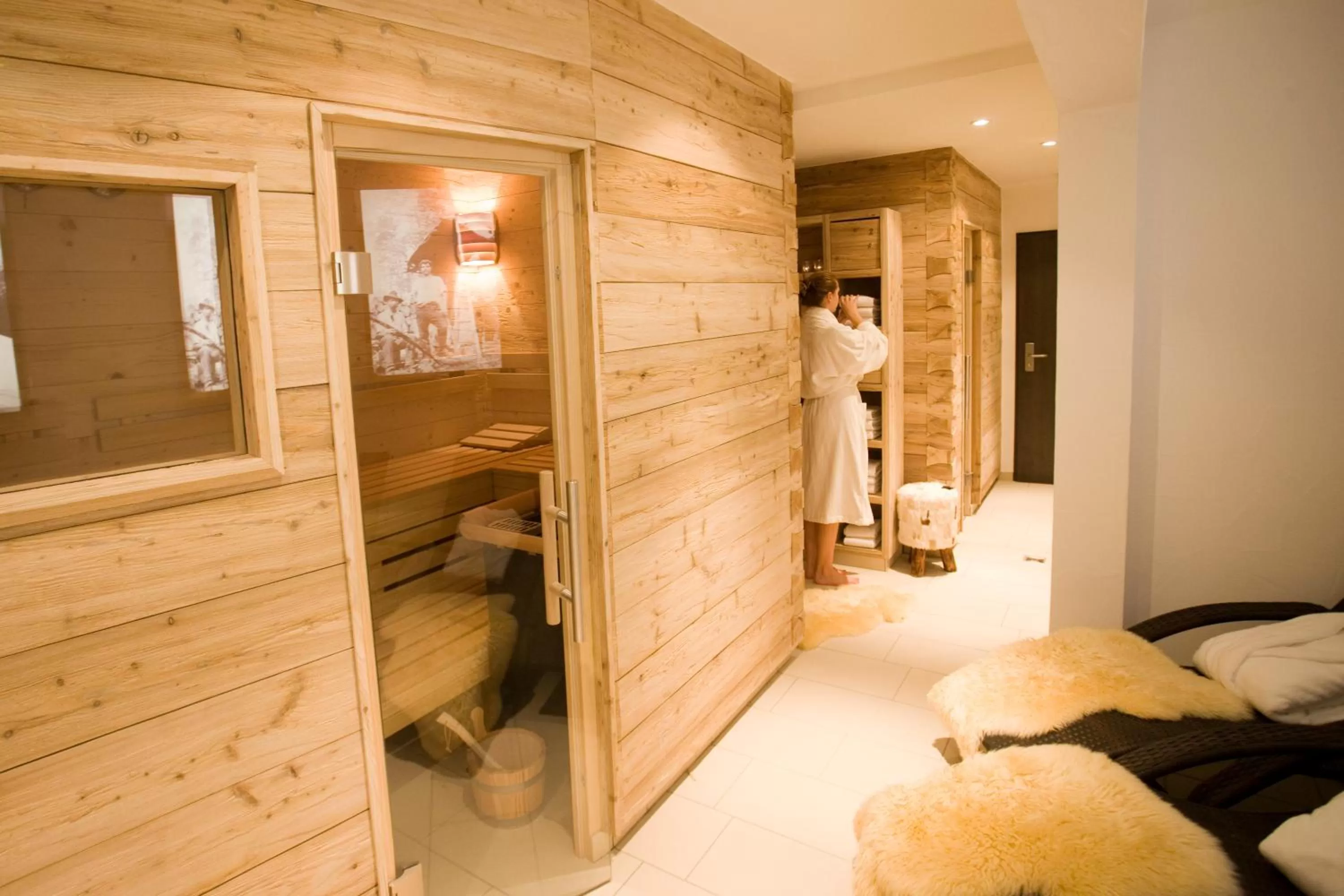 Sauna in Alpin Lifestyle Hotel Löwen & Strauss