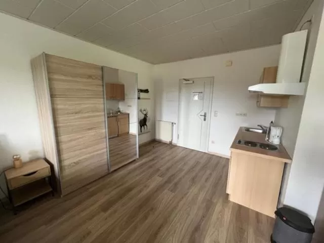 Kitchen or kitchenette in Hotel Rehkitz