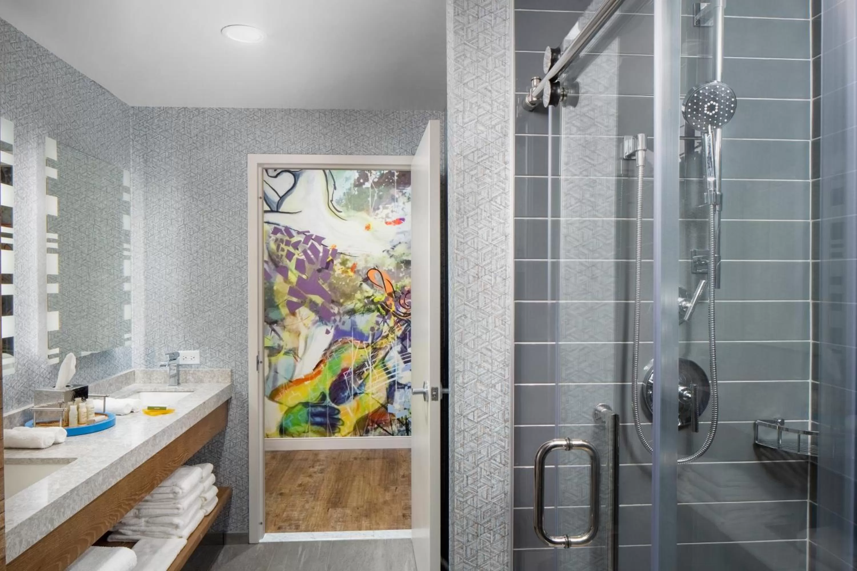 Shower in Hotel Indigo Gainesville-Celebration Pointe by IHG