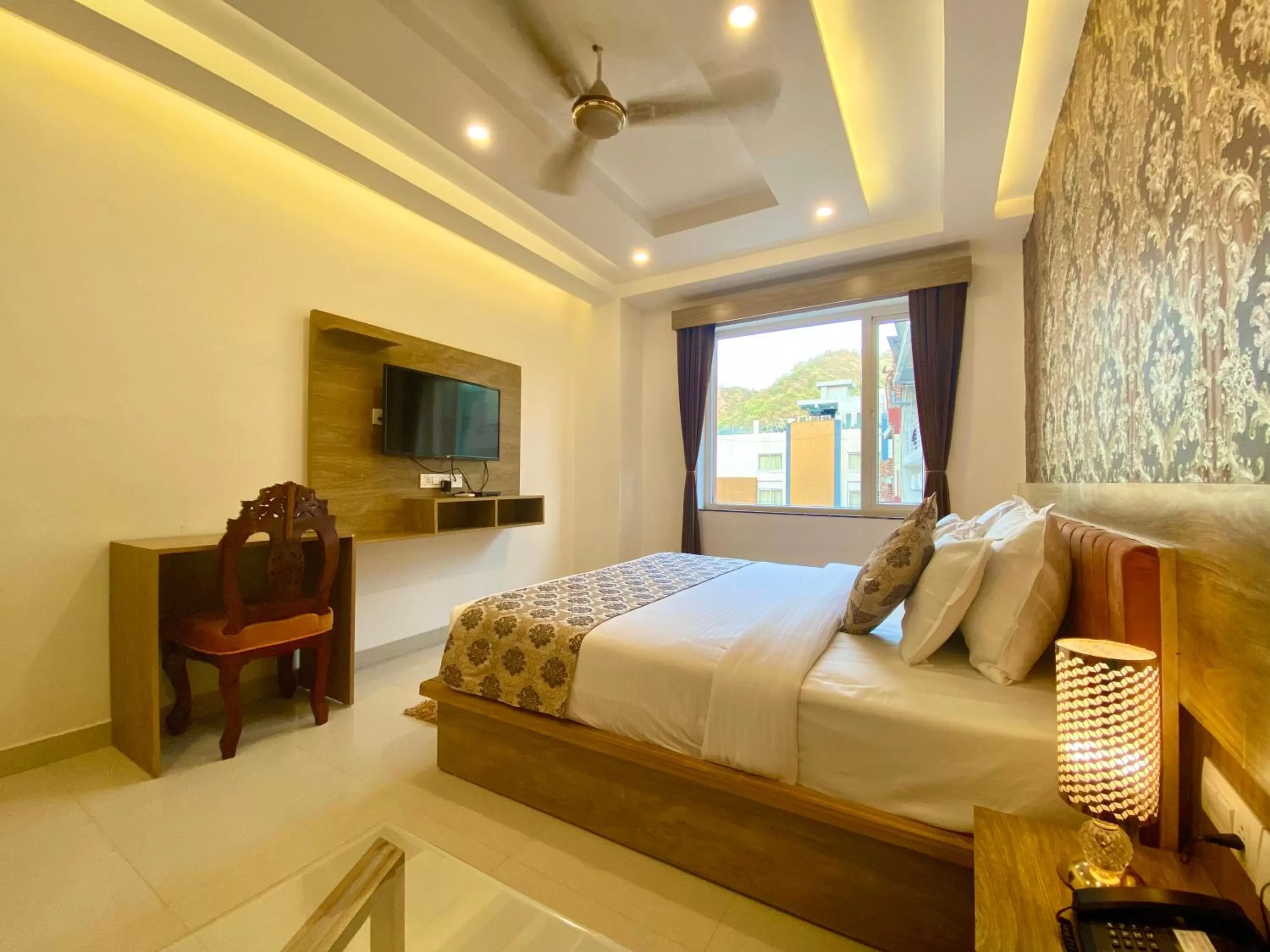 Bed in Arogyadham Wellness Retreat