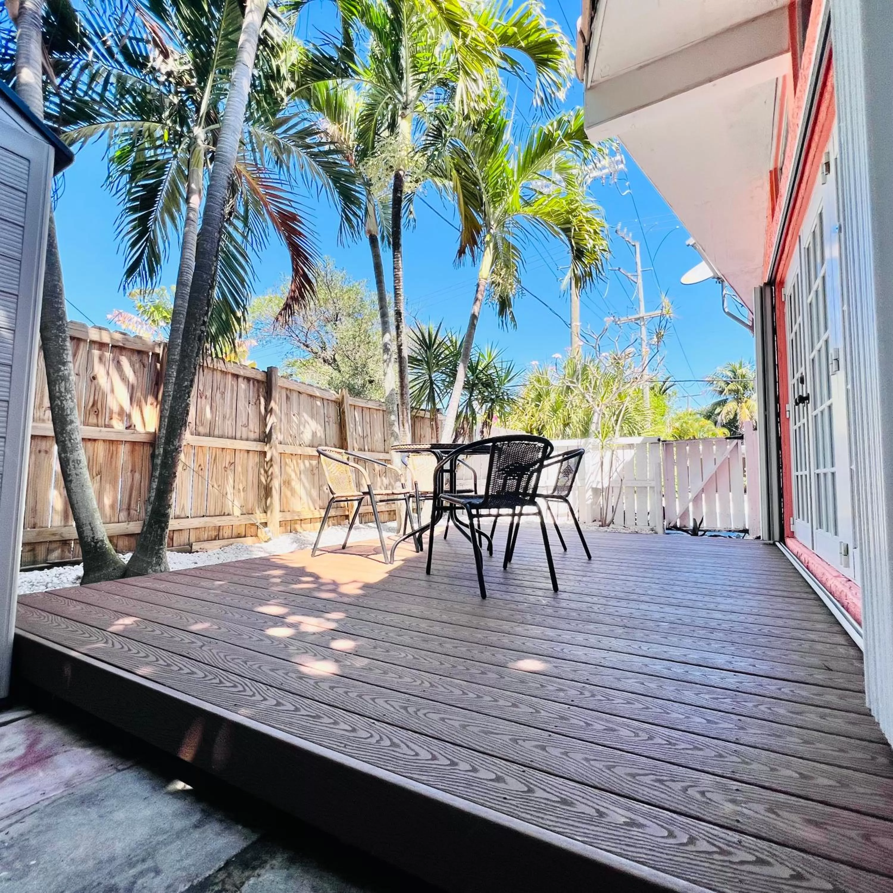 Patio in CocoBay 2BR Condos Near Beach, Galleria Mall, Wilton Manors, Cruise Port