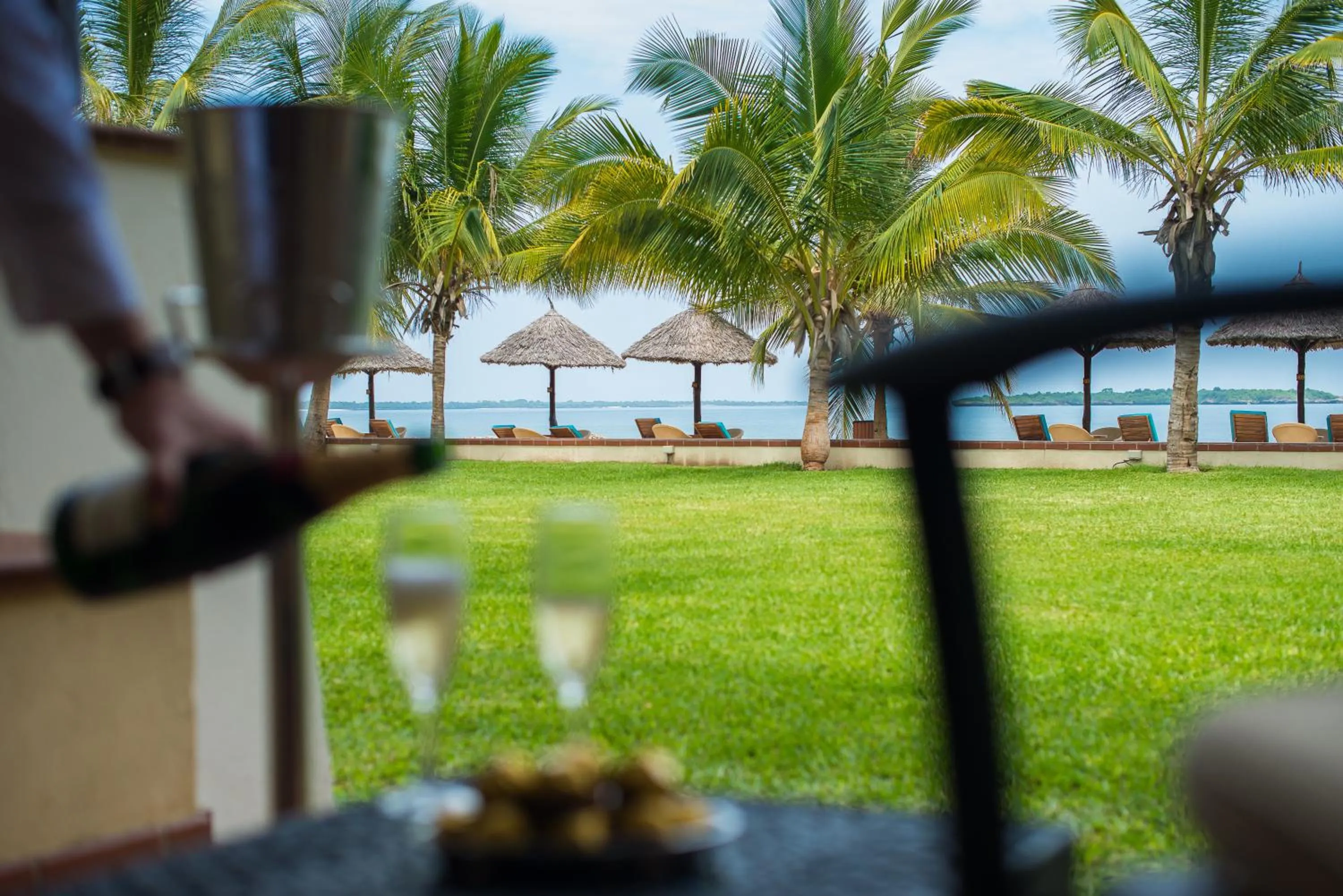 Garden view in White Sands Hotel