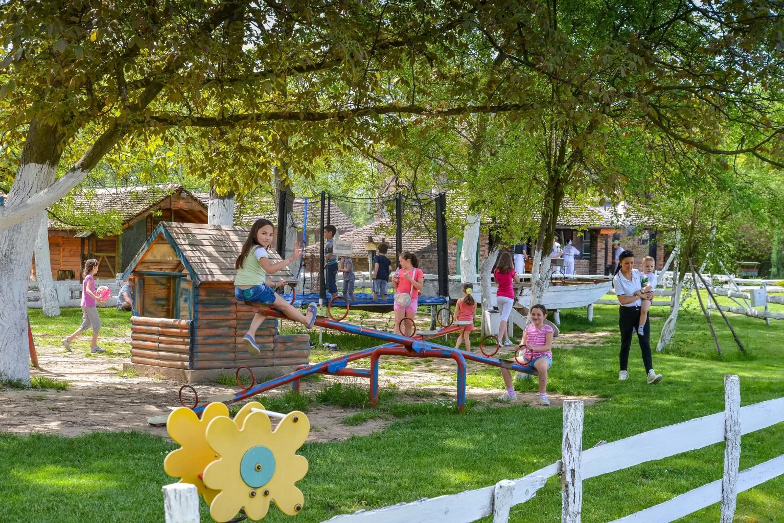young children, Children's Play Area in B&B Etno Village Sunčana Reka