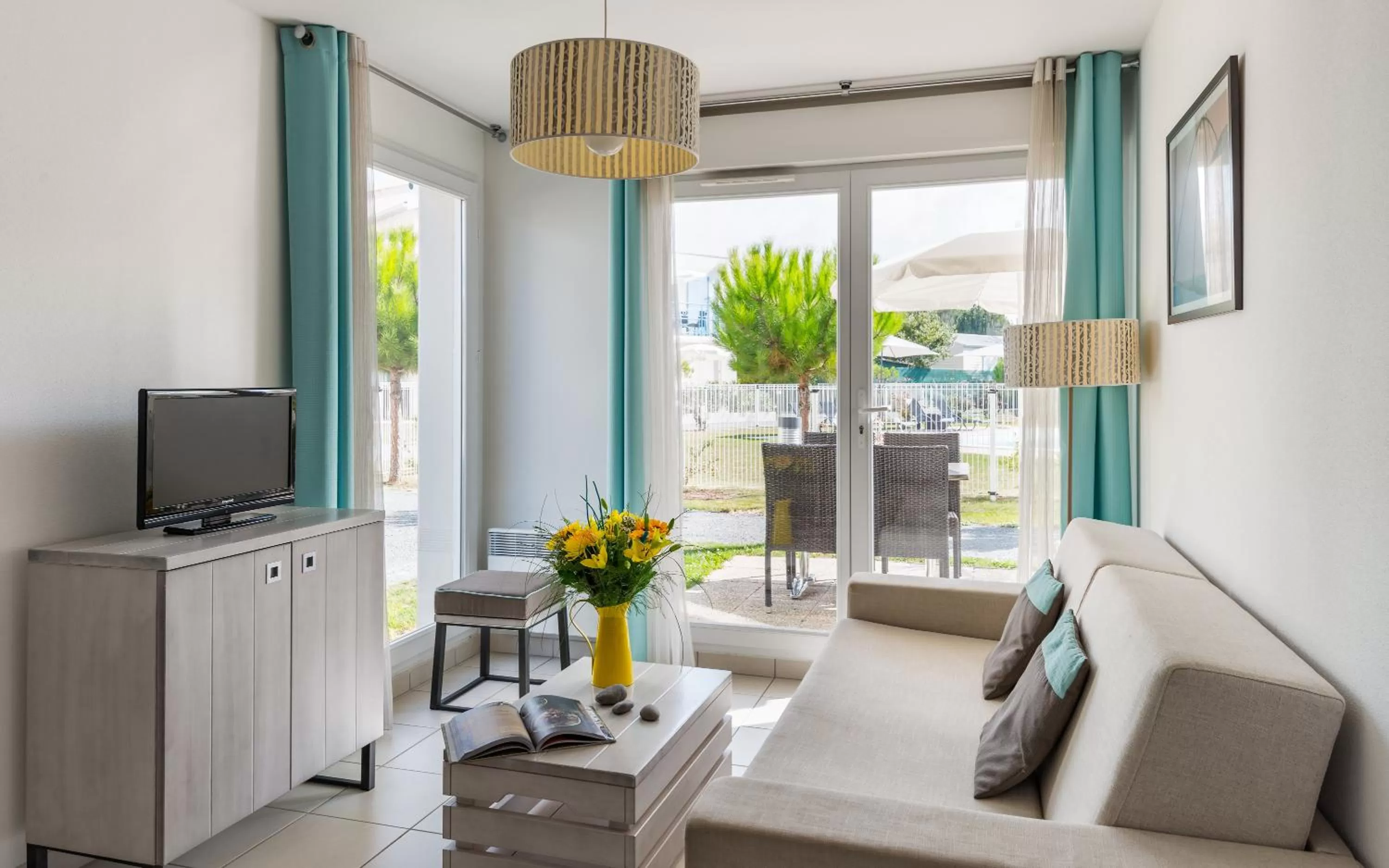 Living room in Lagrange Vacances Les Carrelets