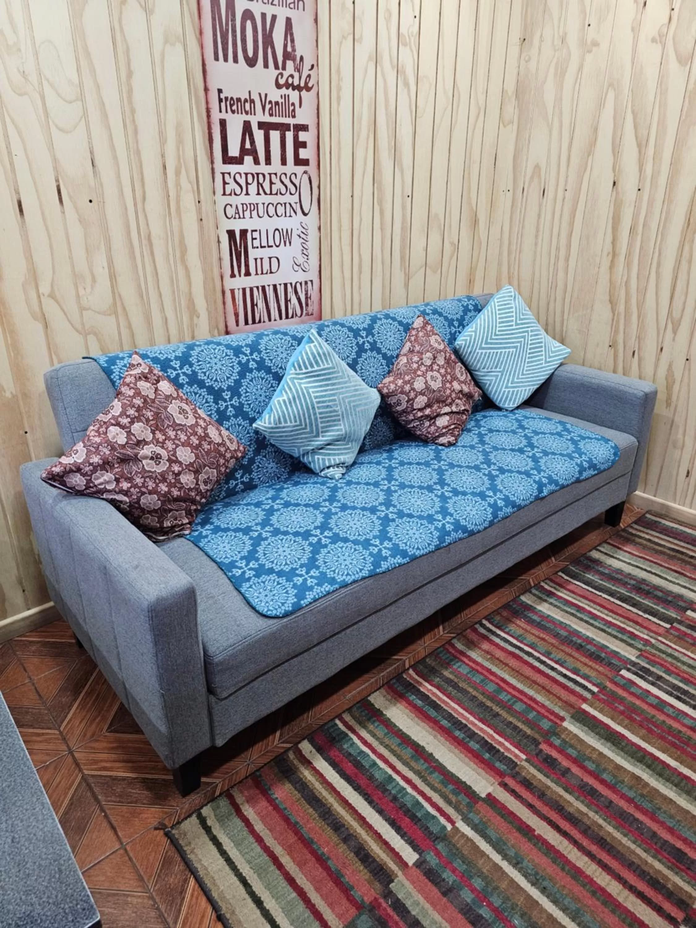 Living room, Bed in Cabañas Rosner