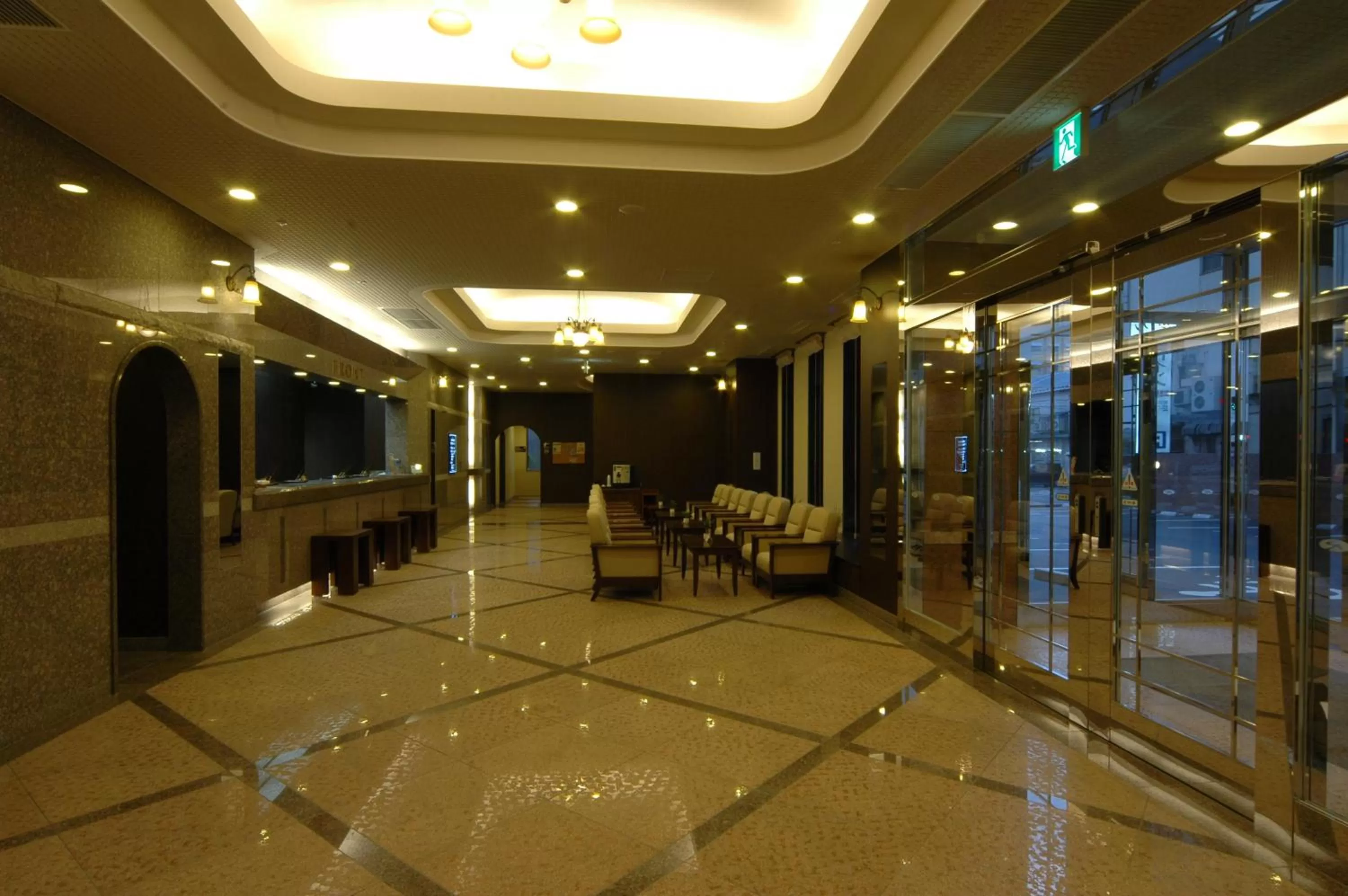 Decorative detail in Hotel Route-Inn Kushiro Ekimae