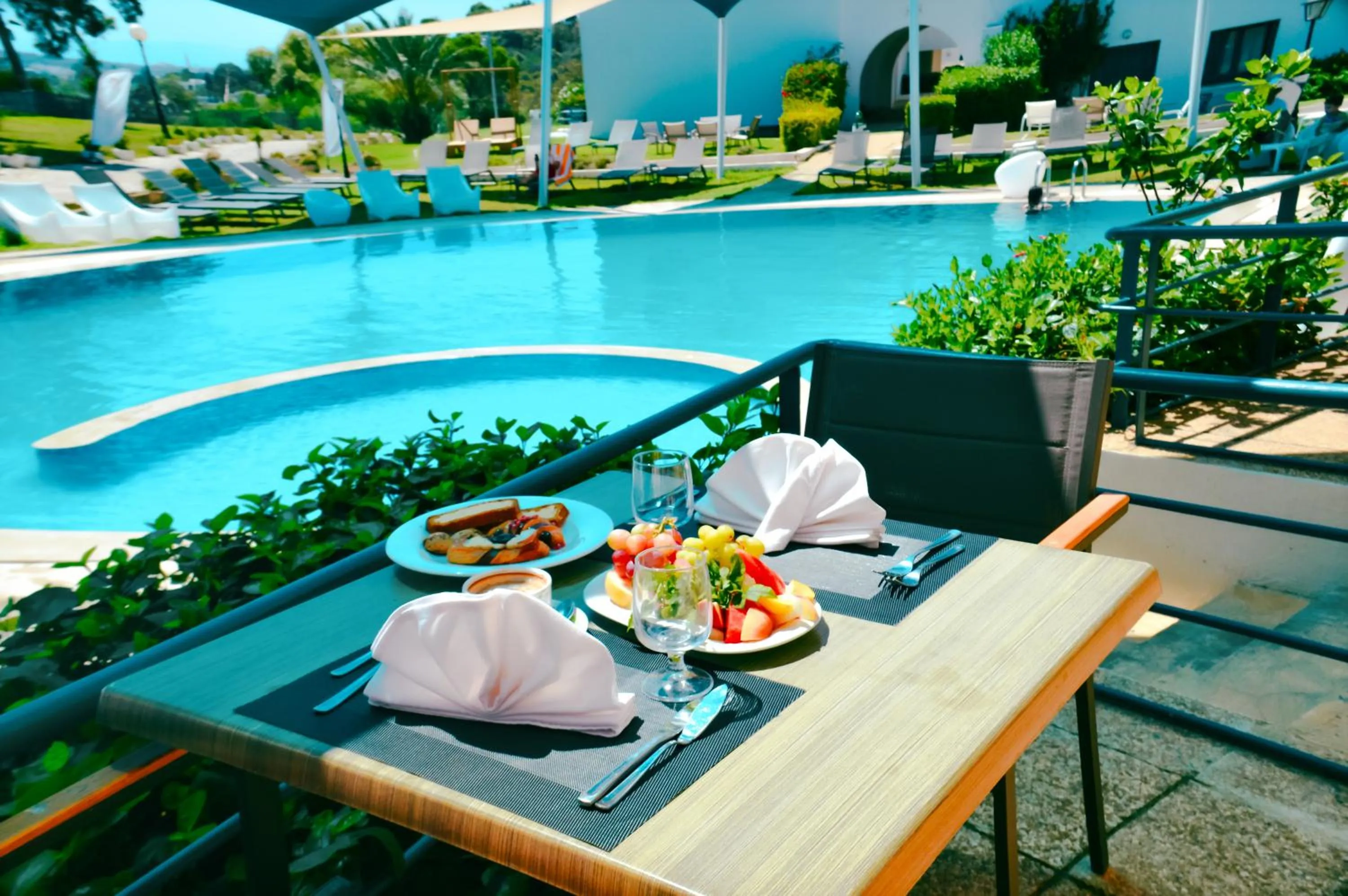 Pool view in Golden Carthage Hotel Tunis