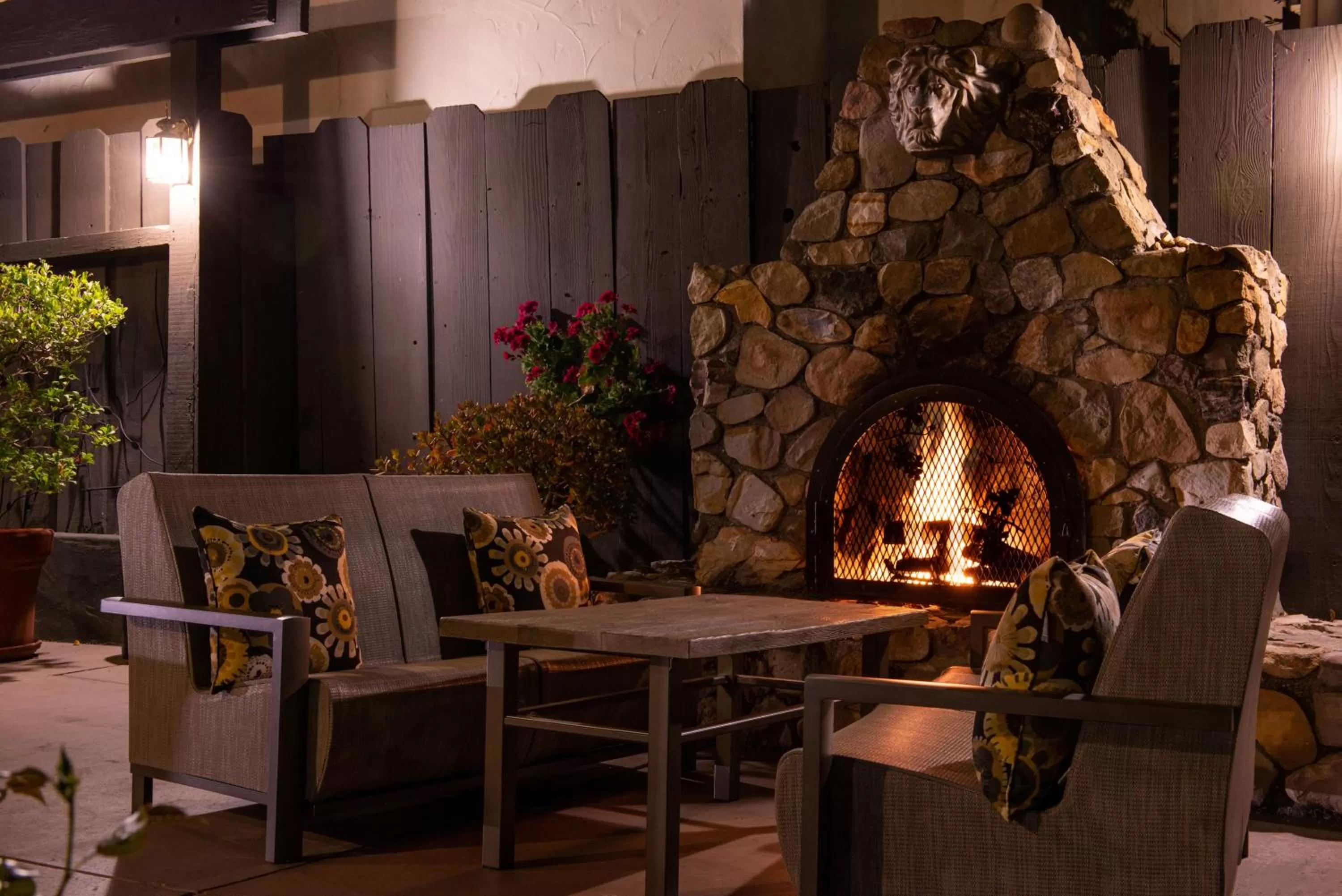 Patio in Wine Valley Inn