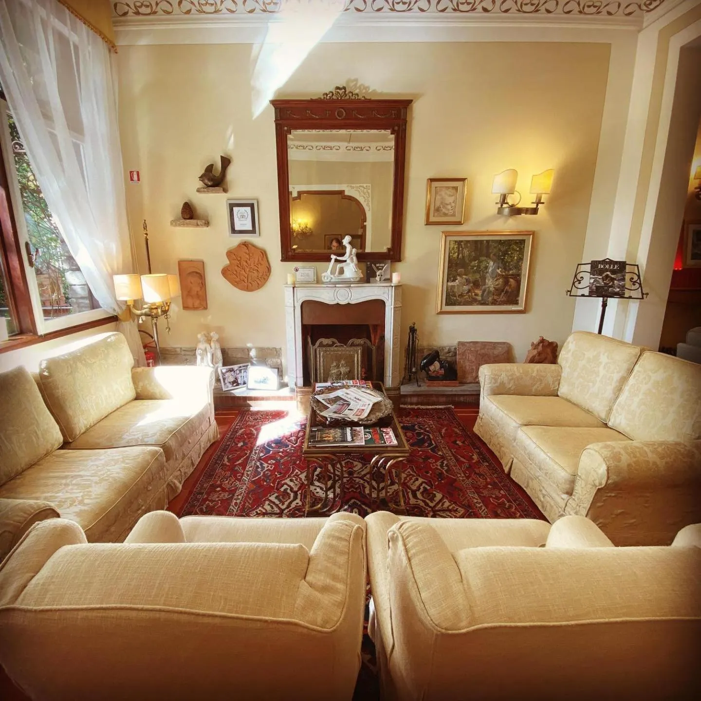 Living room in Hotel David