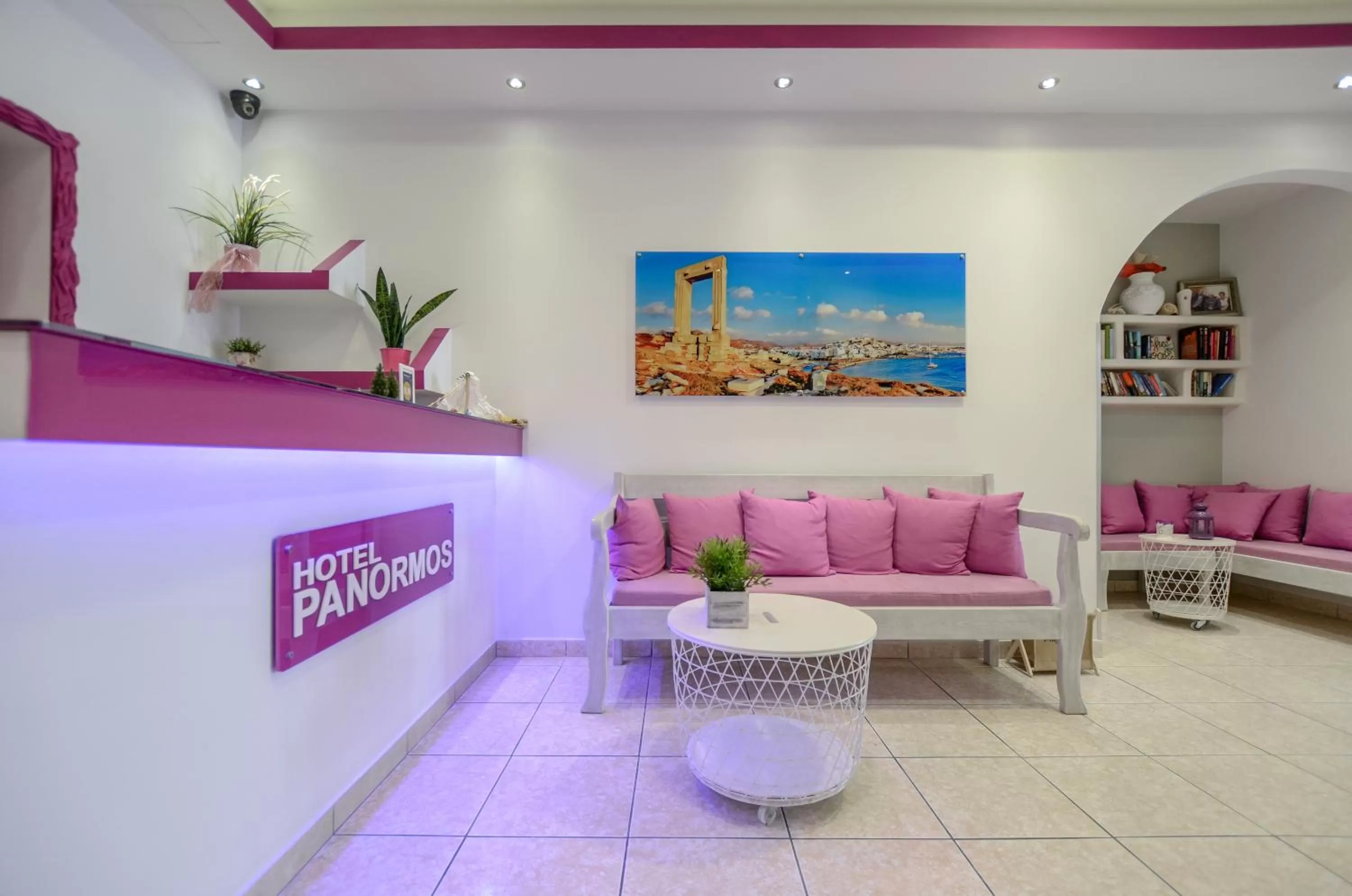 Lobby or reception in Panormos Hotel and Studios