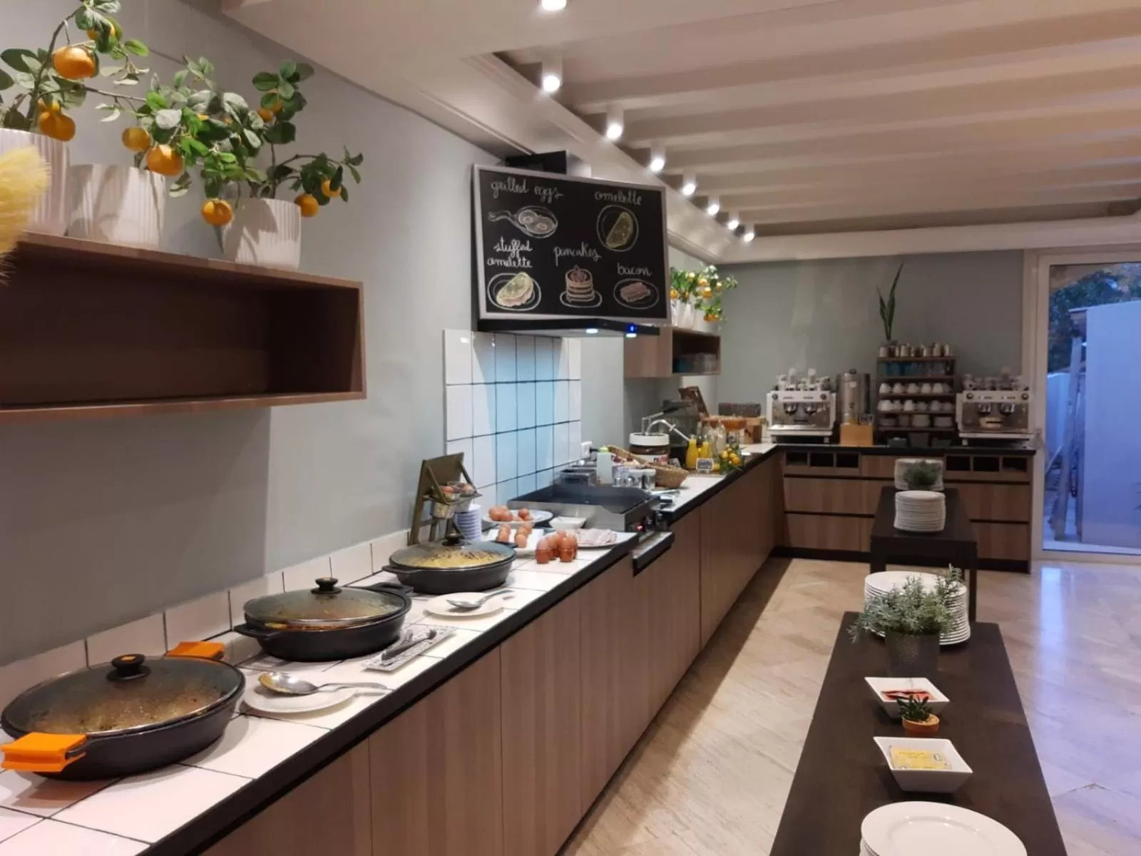 Buffet breakfast in Van der Valk Hotel Barcarola