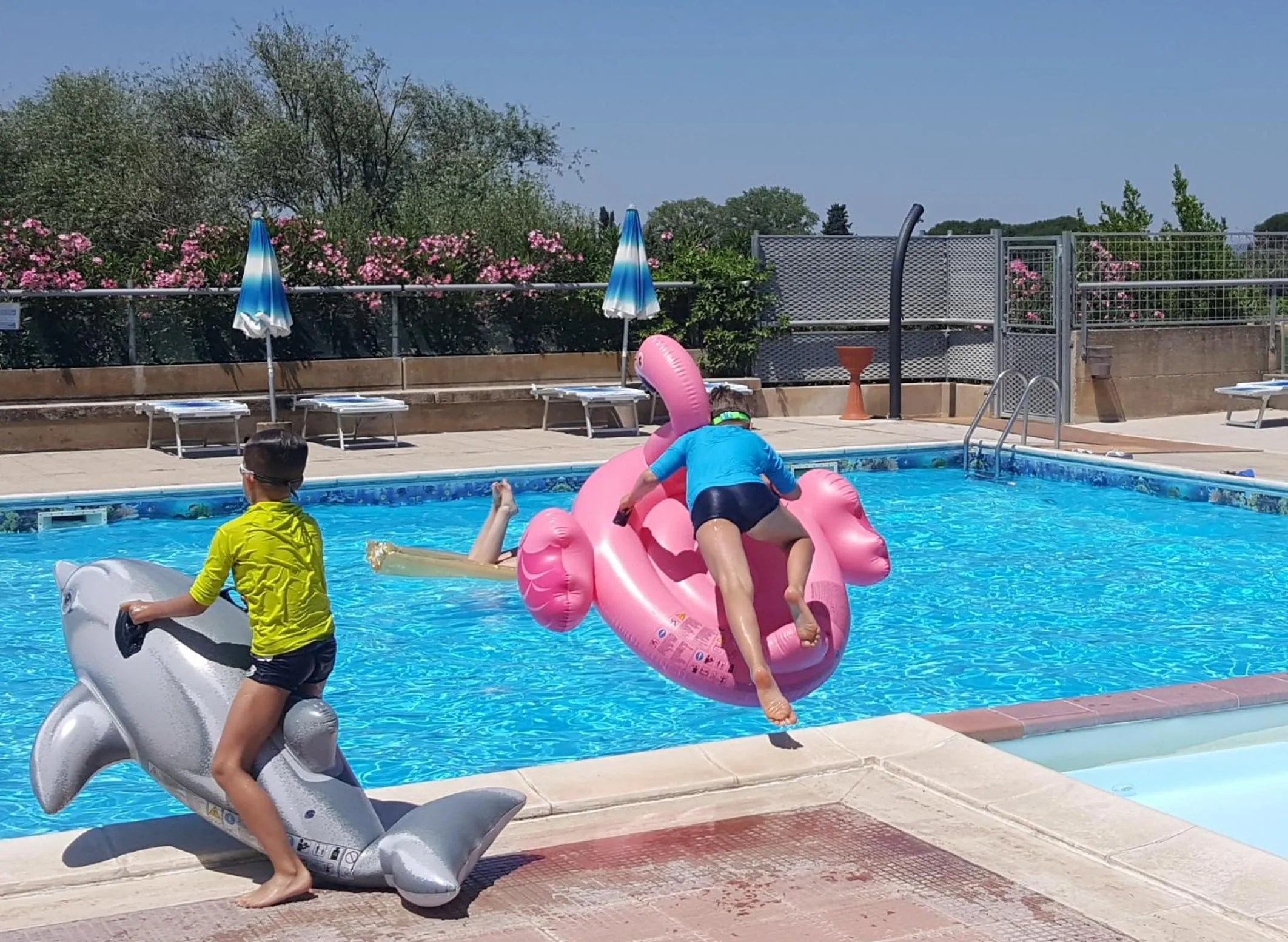 Swimming pool in Hotel Le Tre Isole