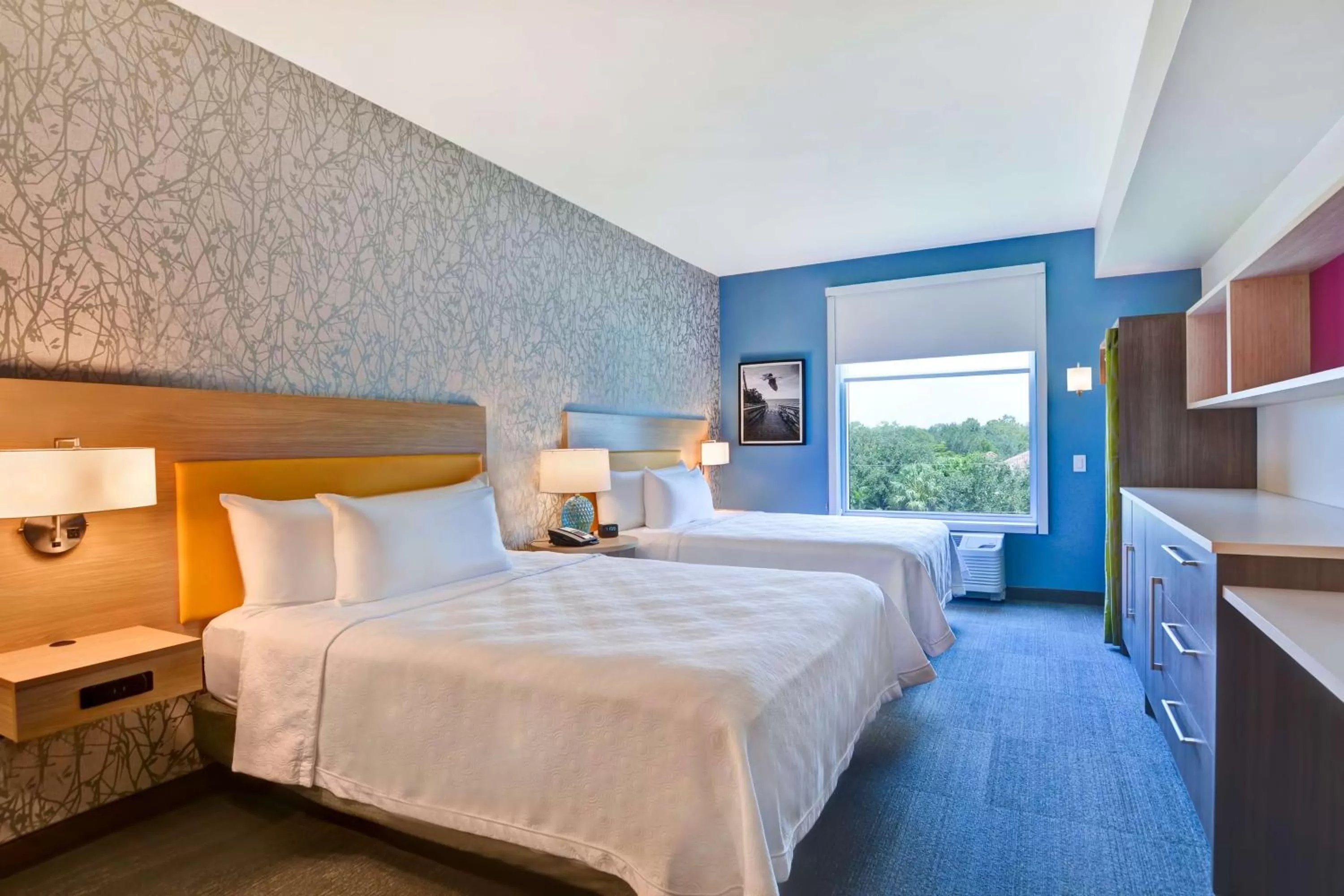 Queen Studio with Two Queen Beds - Mobility/Hearing Accessible - Non-Smoking in Home2 Suites By Hilton Naples I-75 Pine Ridge Road