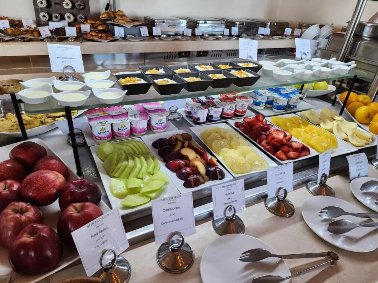 Buffet breakfast in Steigenberger Cecil Hotel Alexandria