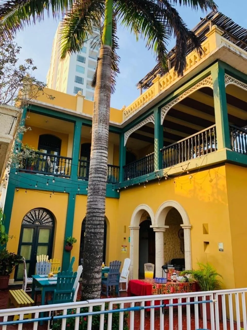 Patio in Hotel Boutique Castillo Ines Maria
