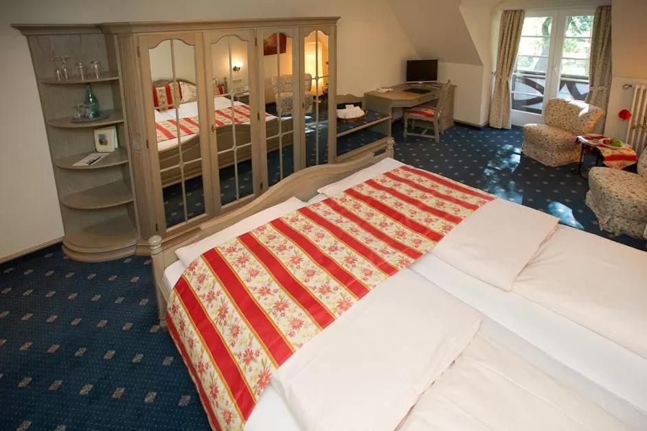 Bed in Hotel Aselager Mühle