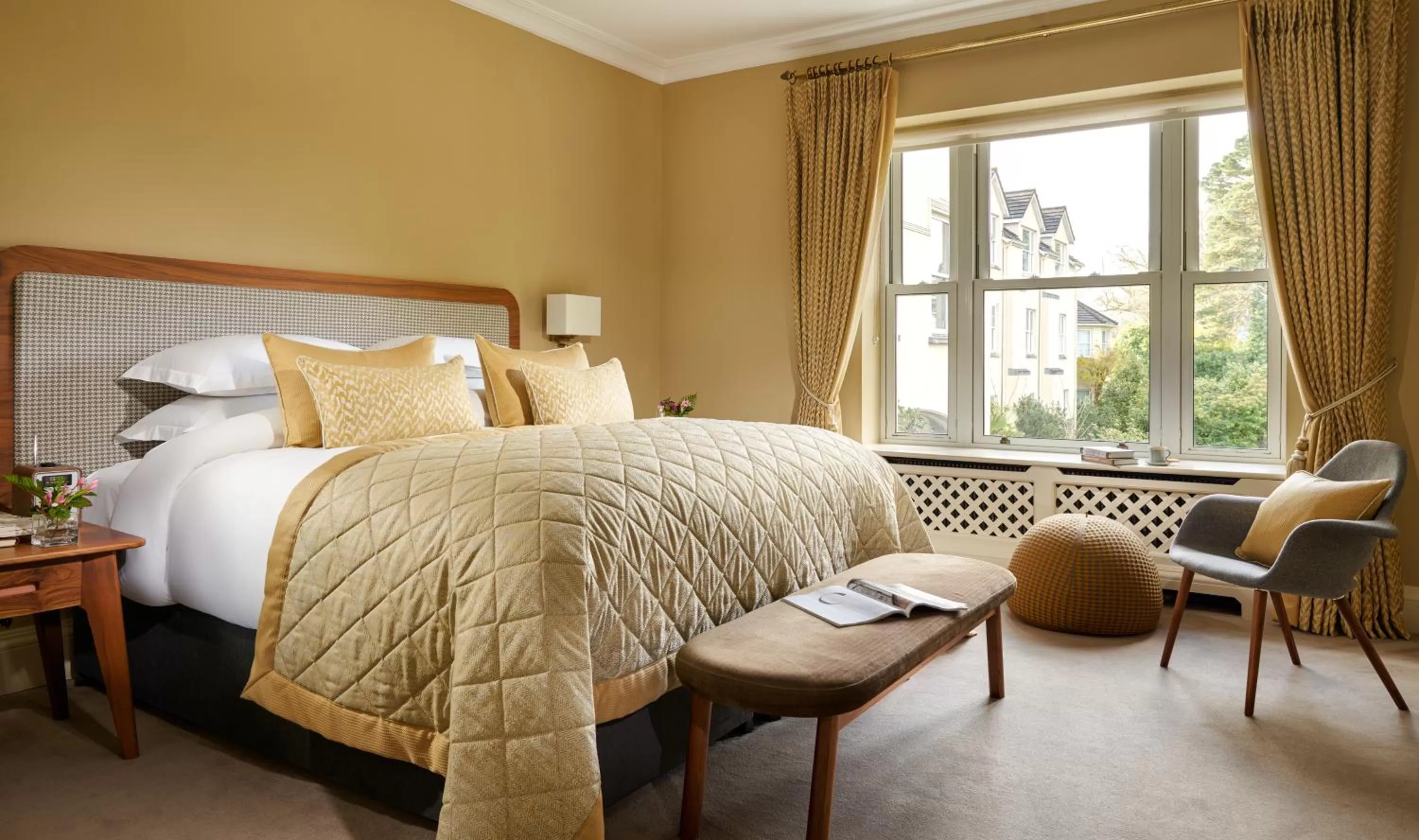 Bed in Sheen Falls Lodge