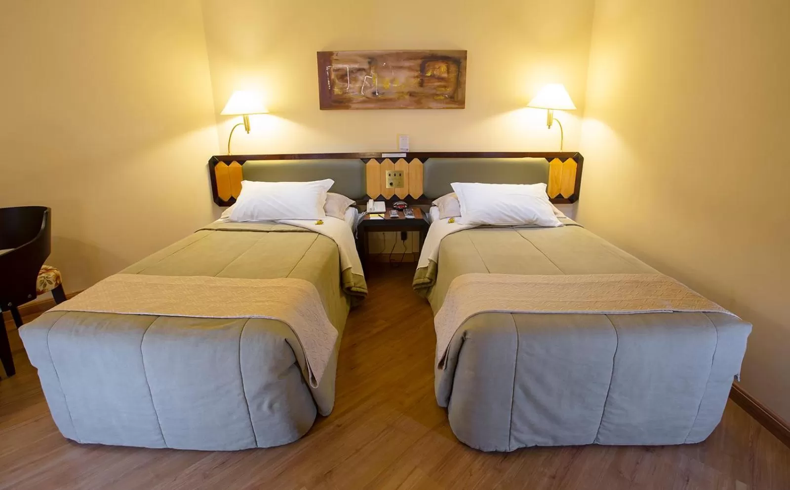 Bed in Golden Tower Pinheiros by Fênix Hotéis