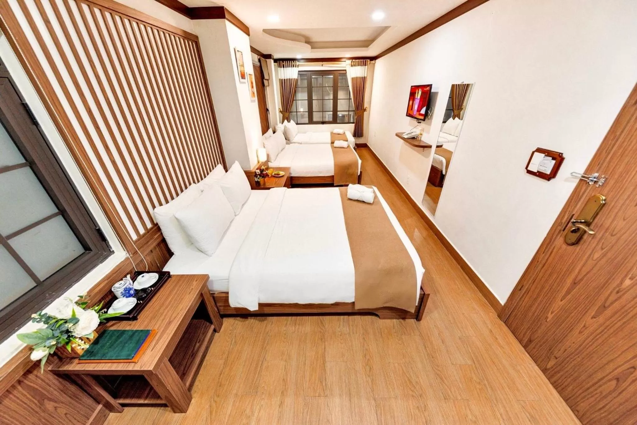 Bed in Khai Ngoc Hotel