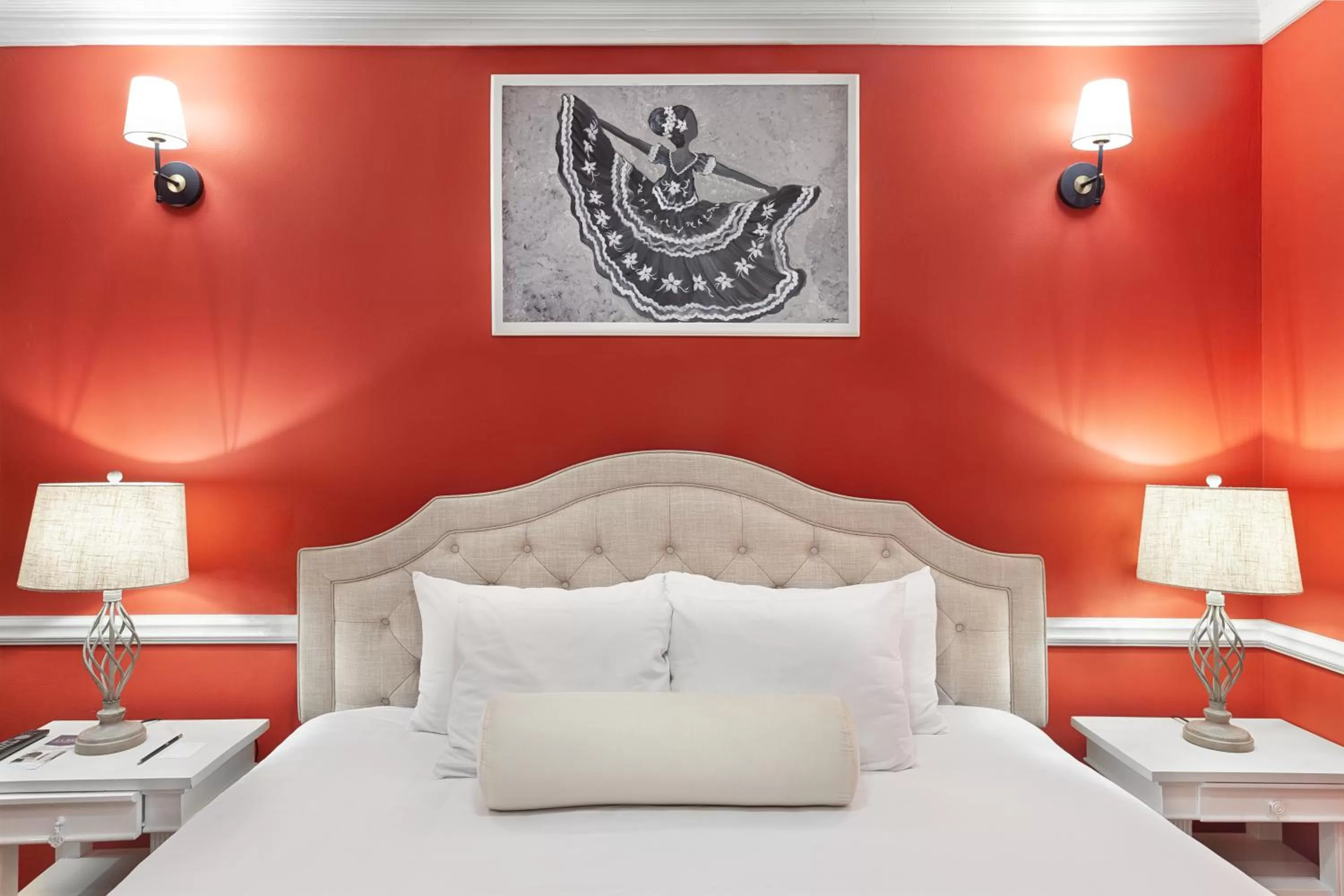 Bedroom, Bed in Hotel la Perla Leon