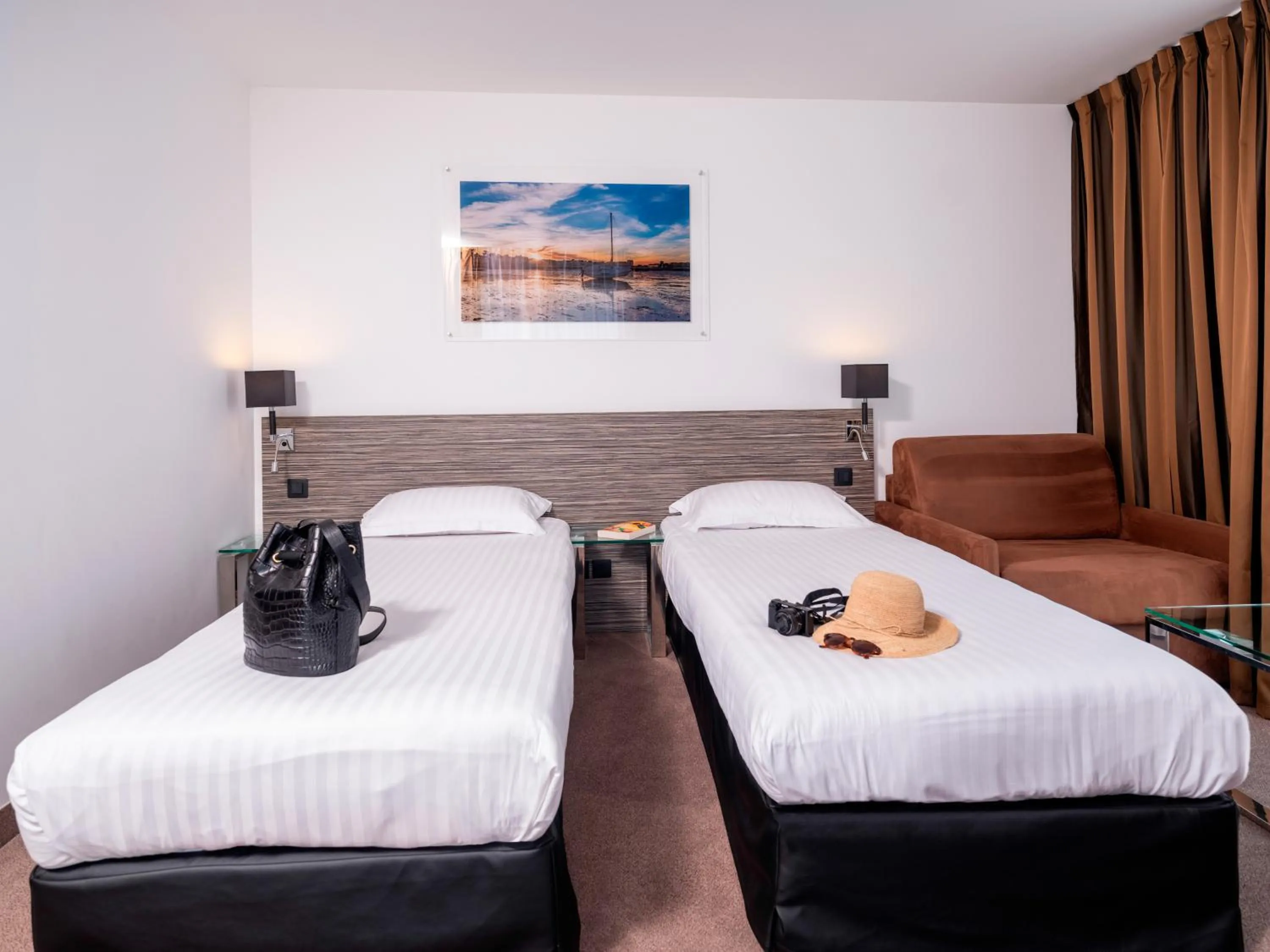 Bed in Golden Tulip La Baule Hotel and Residence