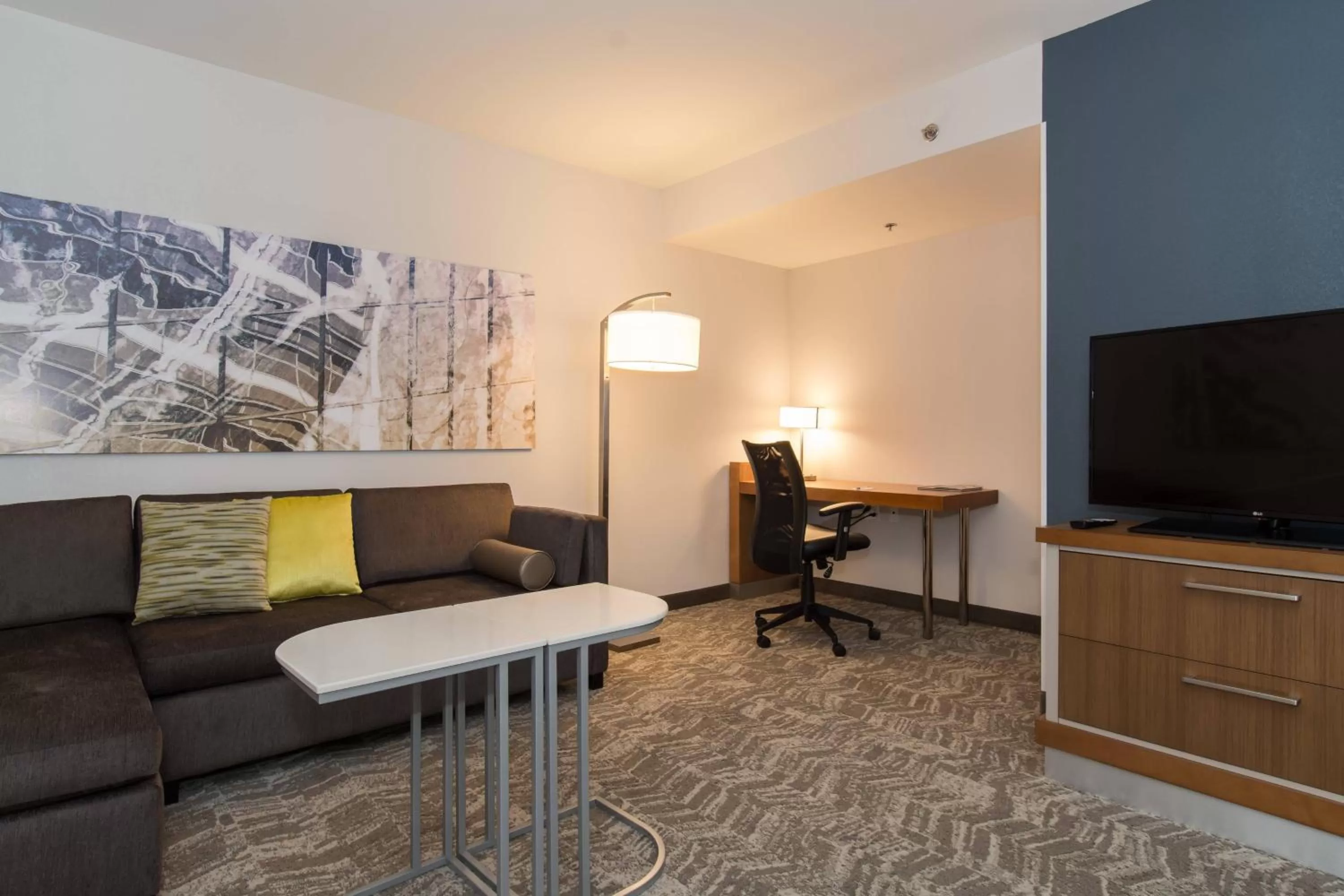 Living room in SpringHill Suites by Marriott Charlotte Ballantyne