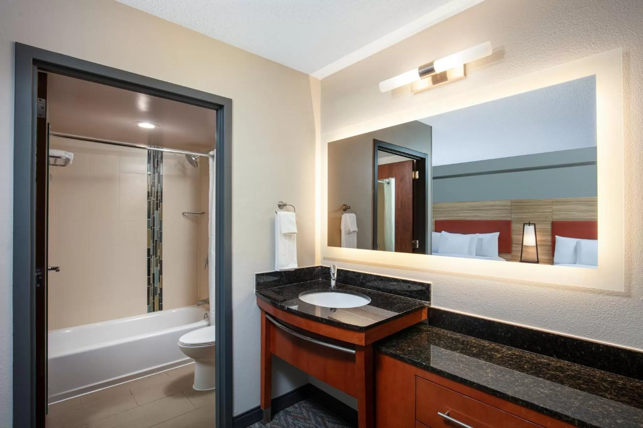 Bathroom in Candlewood Suites - Birmingham - Inverness by IHG