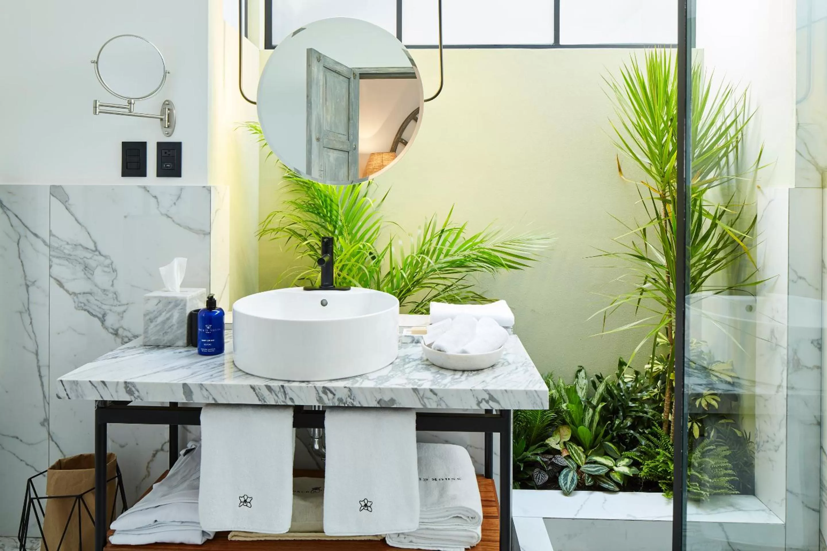 Shower in Orchid House Mexico City