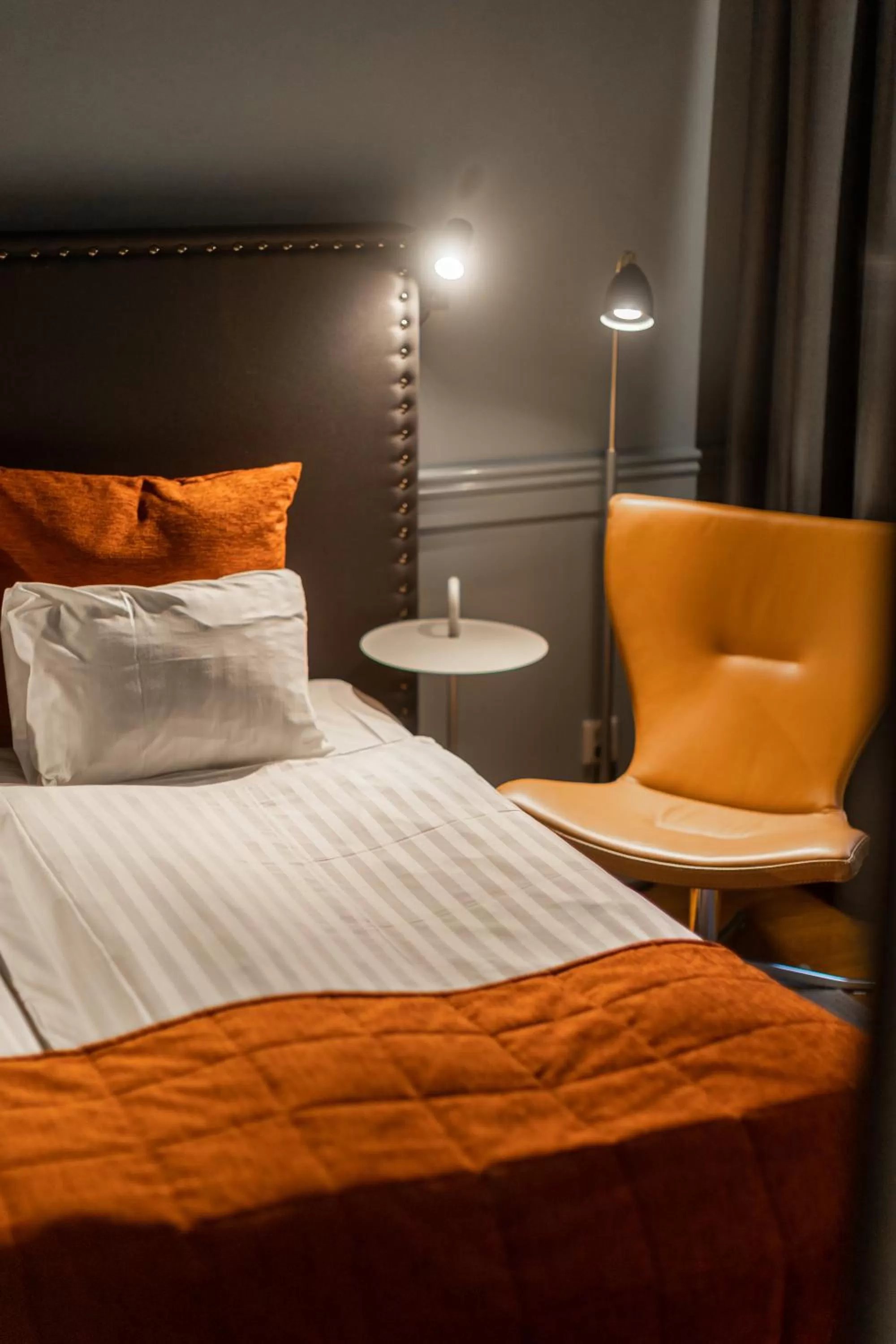 Bed in Hotel Poseidon