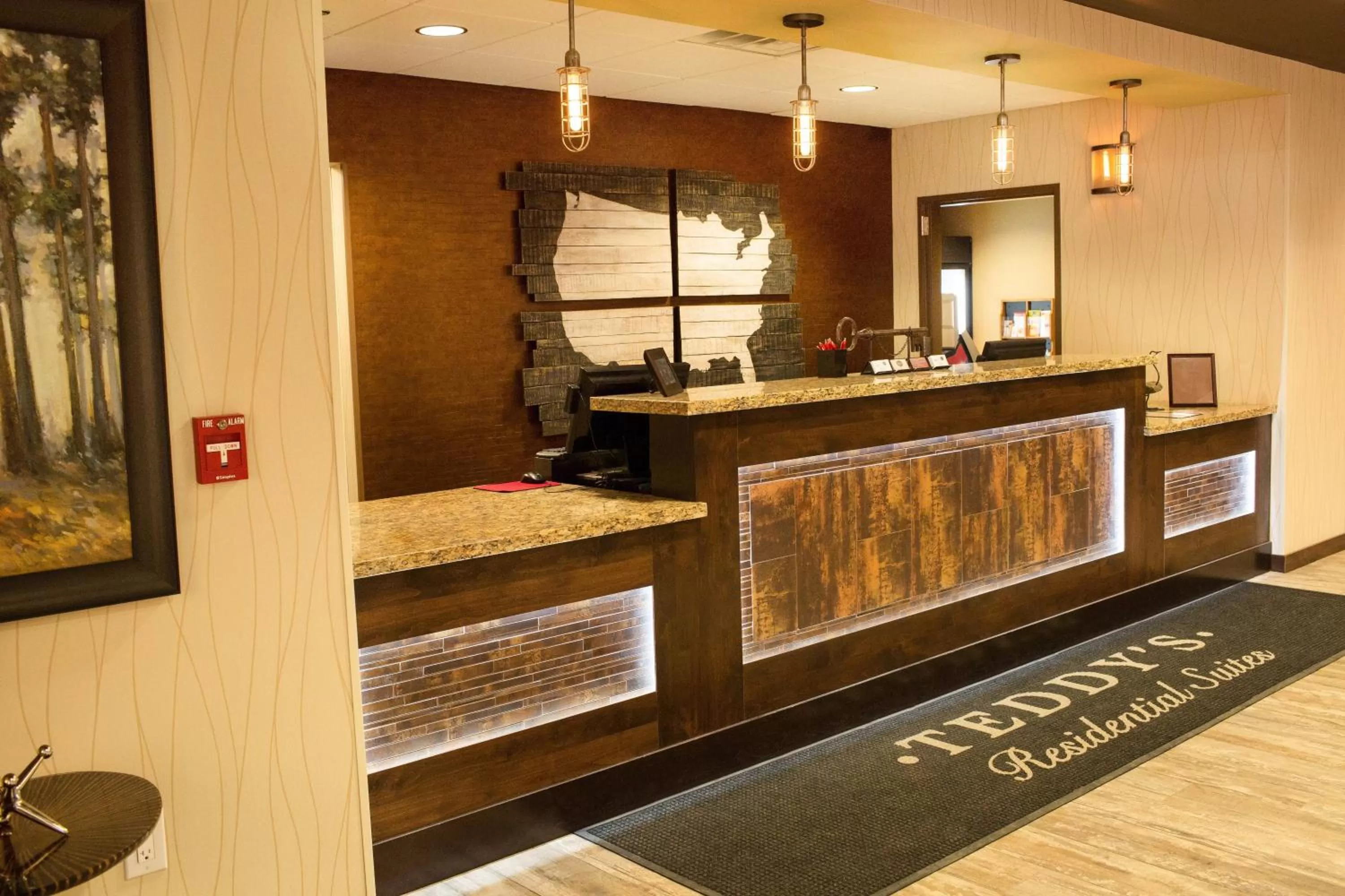 Lobby or reception in Teddy's Residential Suites Watford City