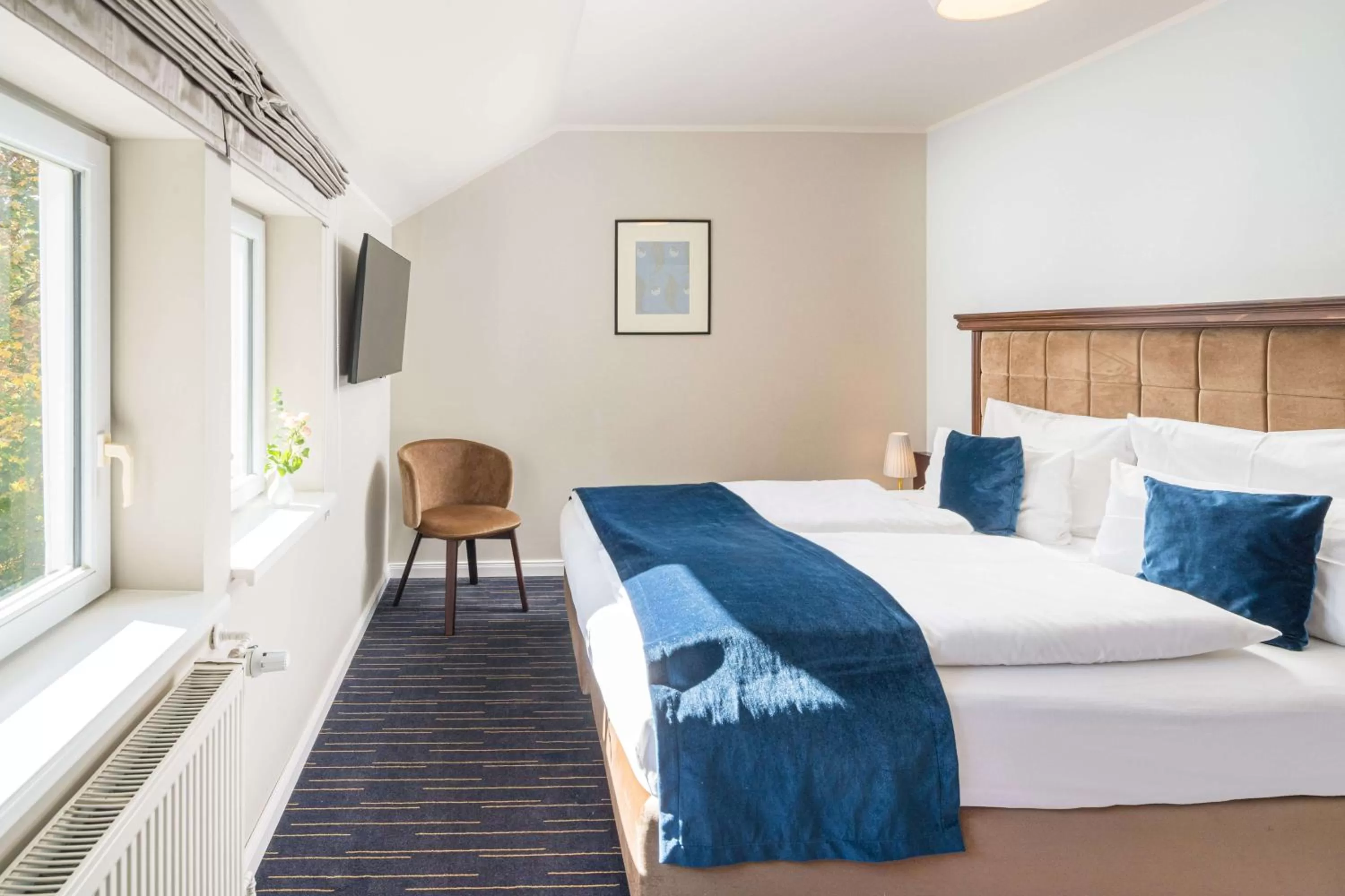 Bed in QUARTIER 5 Hotel & Restaurant, Sächsische Schweiz