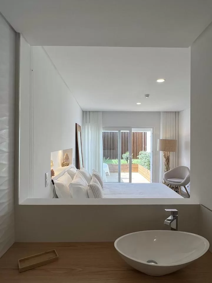 Bathroom in Alojamento White Rose Boutique