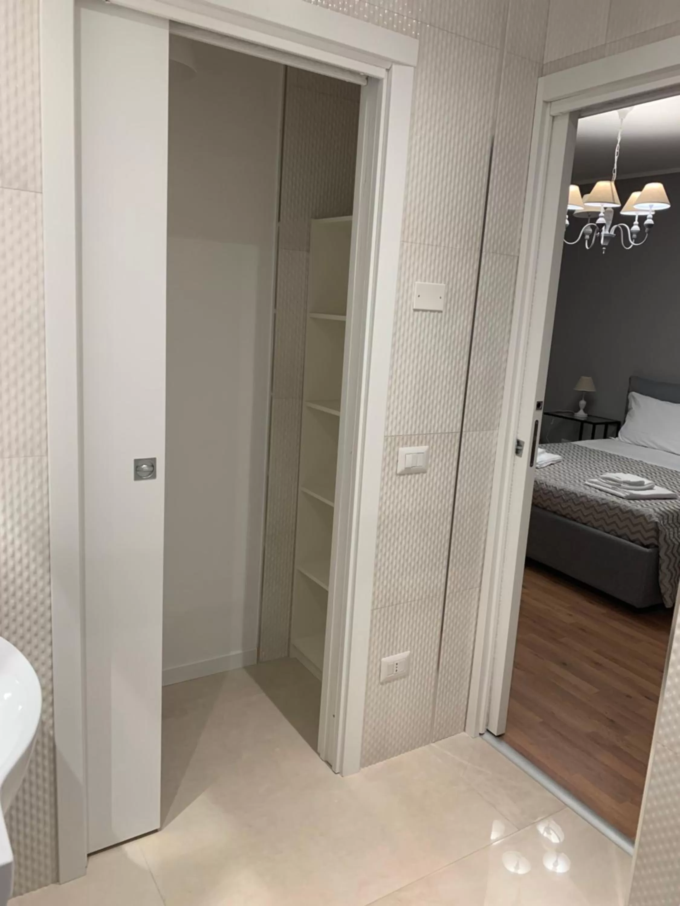 Bathroom, Bed in B&B La Rosa dei Venti