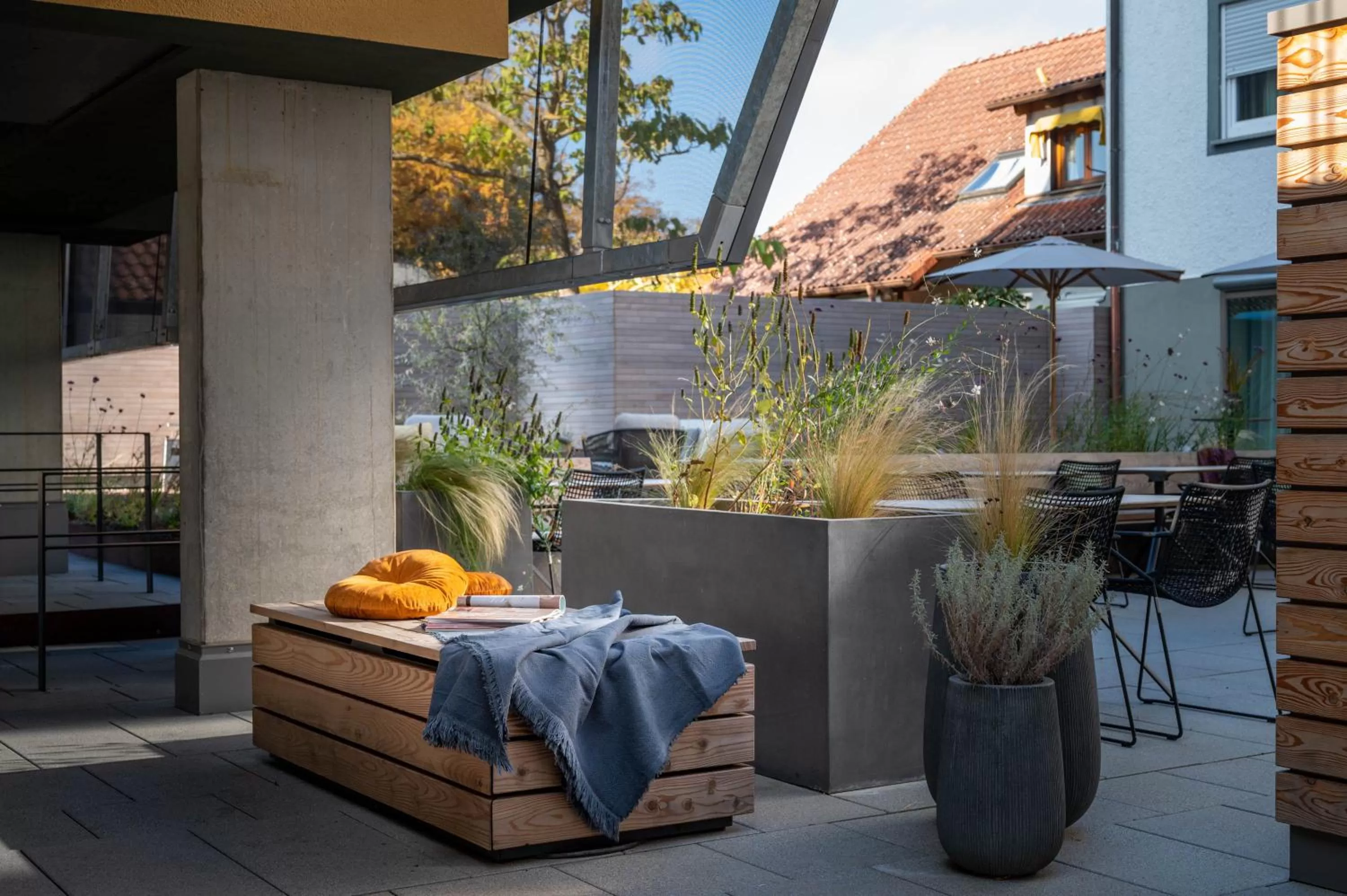 Patio in Hotel Maier