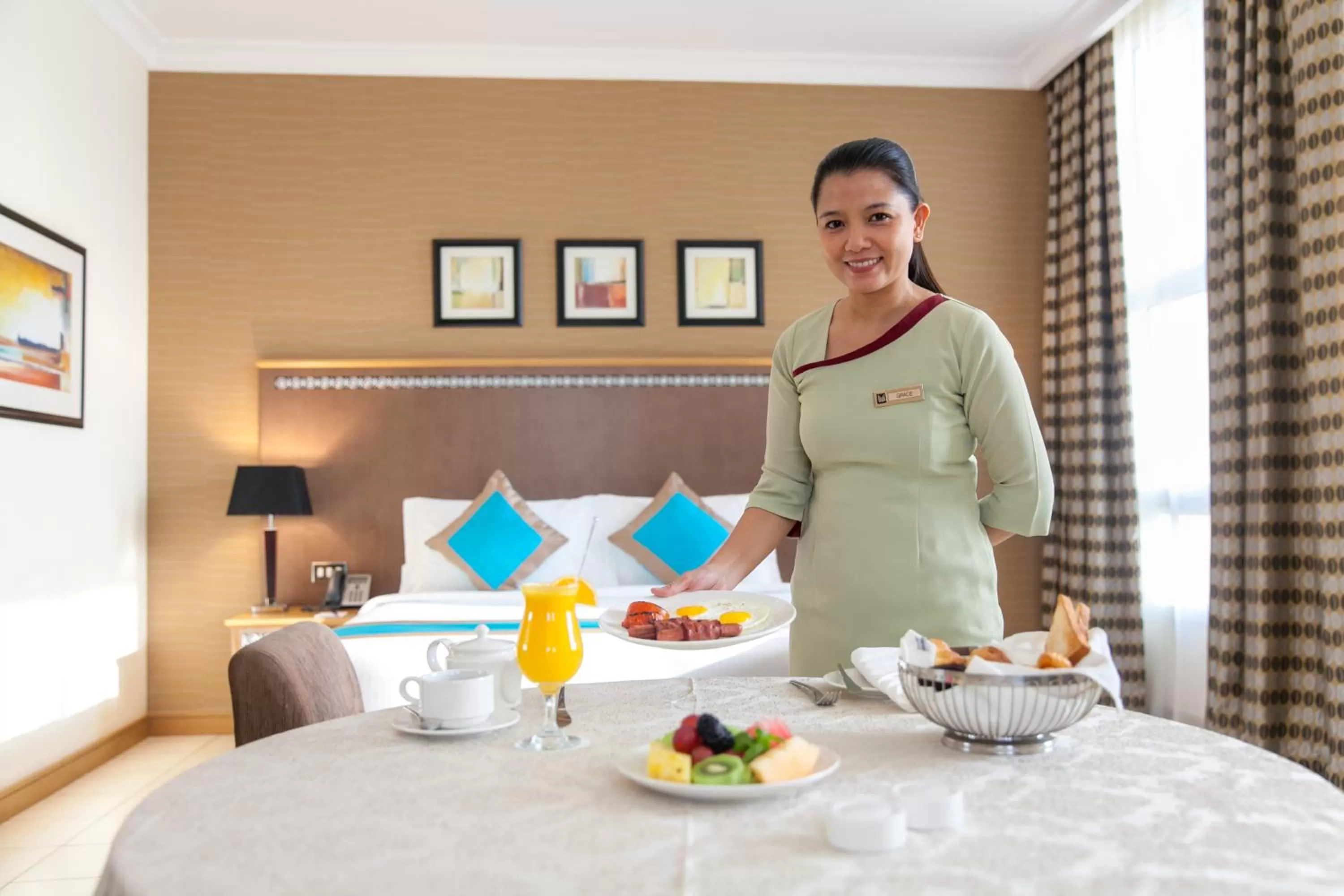Bed in Copthorne Al Jahra Hotel & Resort