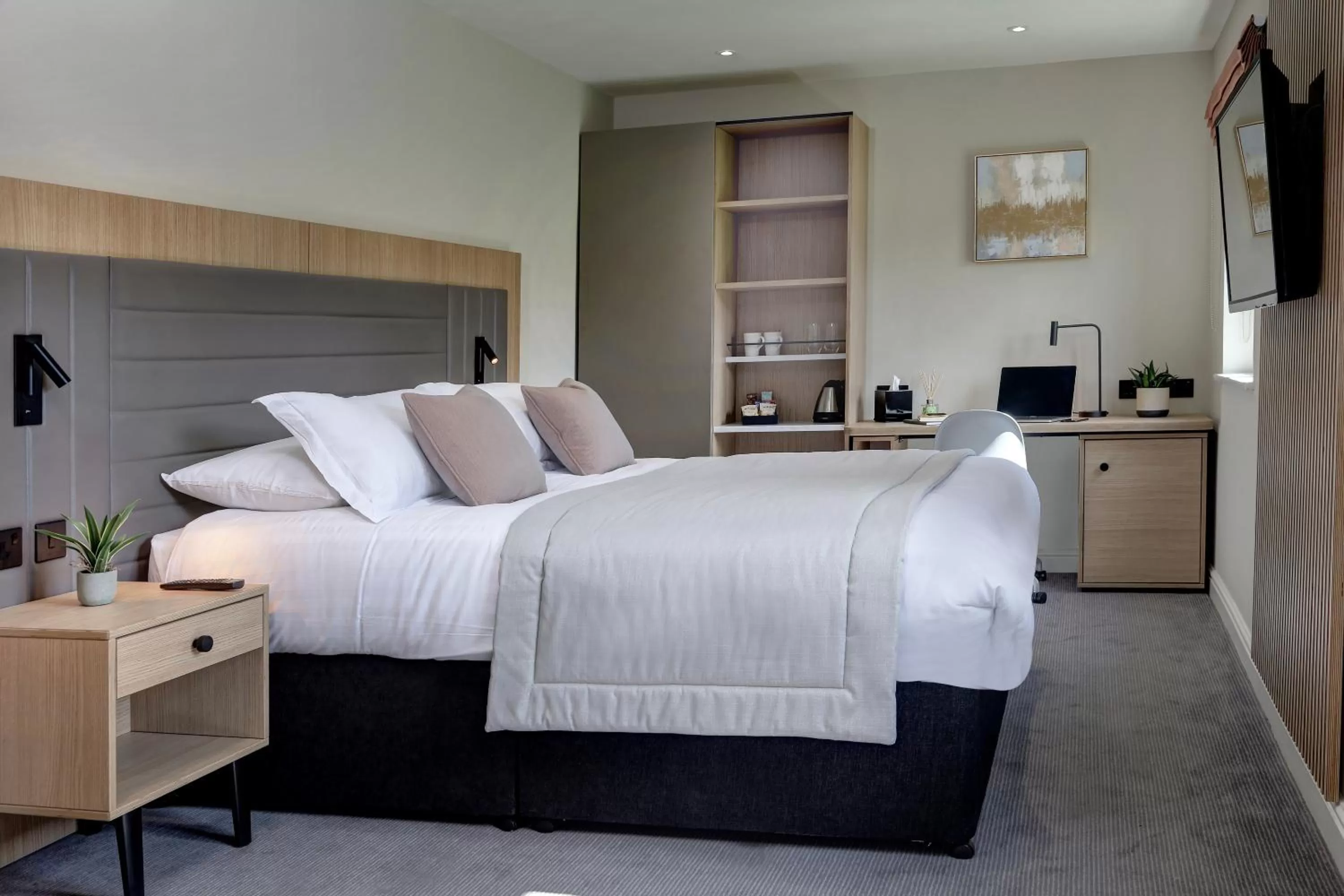 Bed in Mytton Fold Hotel, Ribble Valley